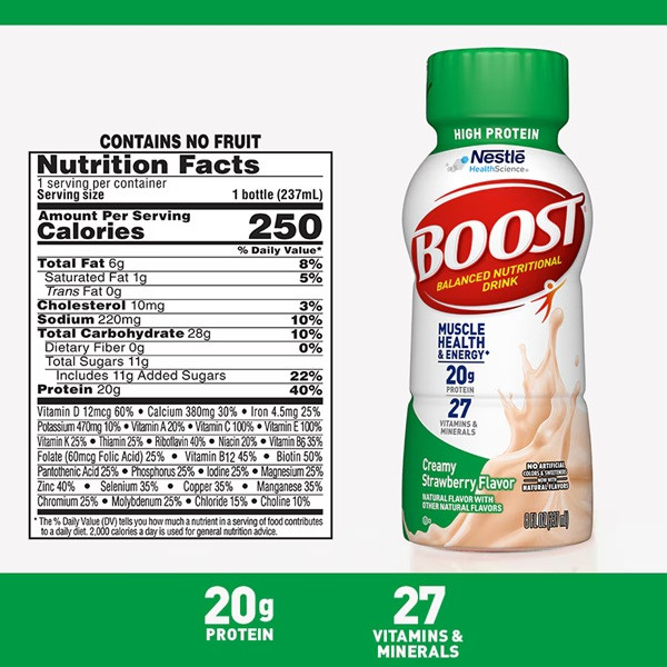 Boost High Protein Oral Supplement, Bottle