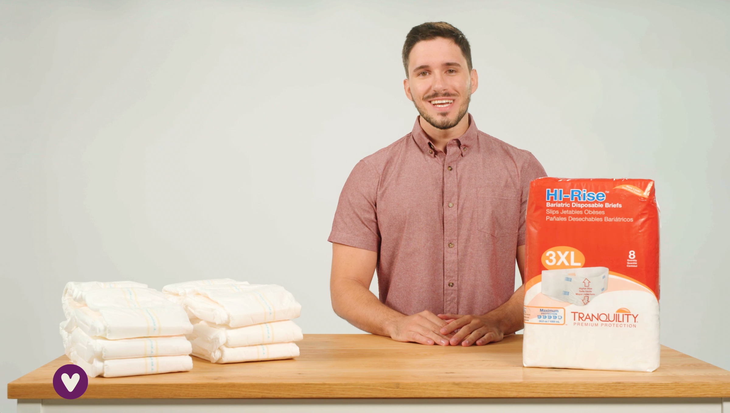 Tranquility Hi-Rise Bariatric Disposable Adult Diapers with Tabs, Maximum