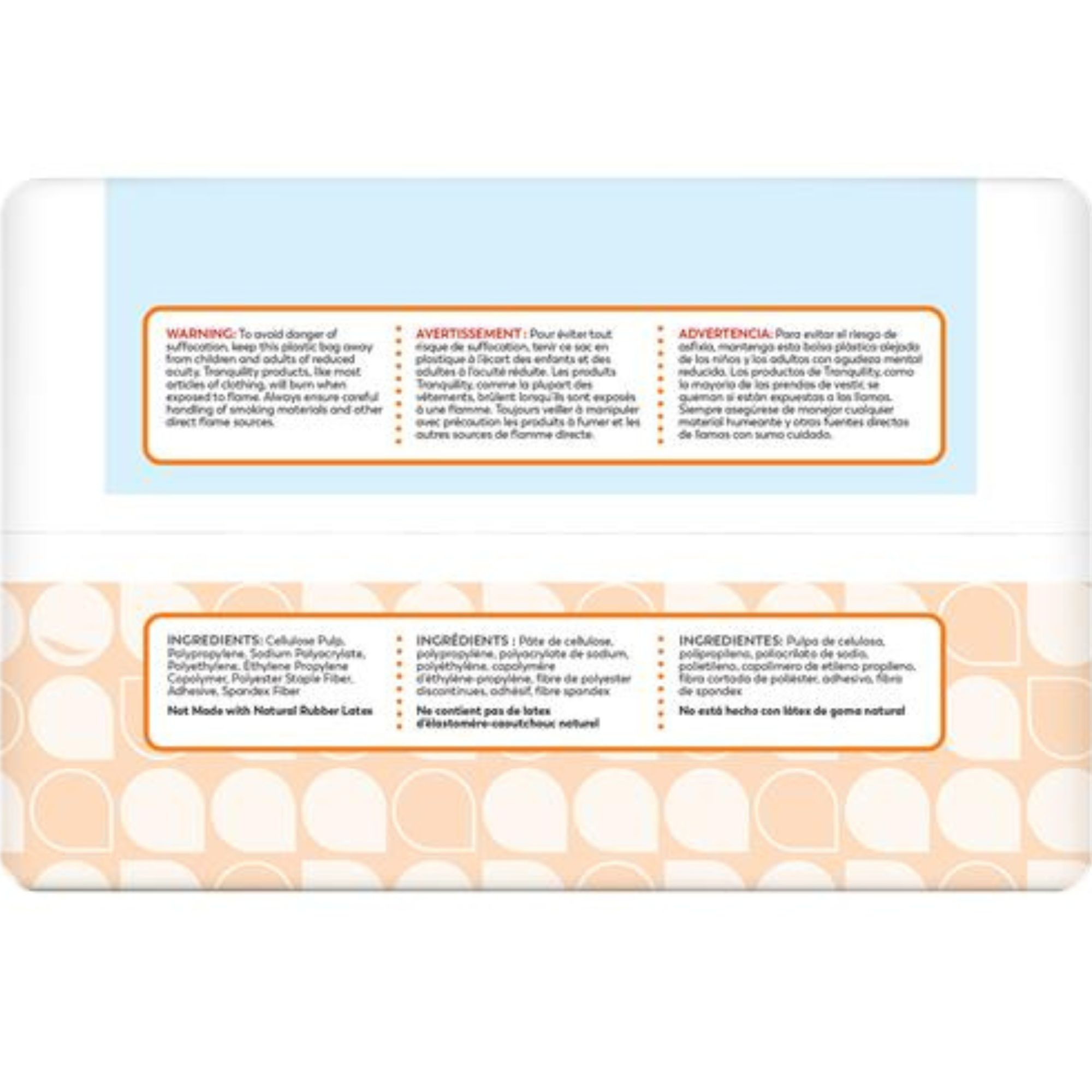 Tranquility Hi-Rise Bariatric Disposable Adult Briefs with Tabs, Maximum Absorbency