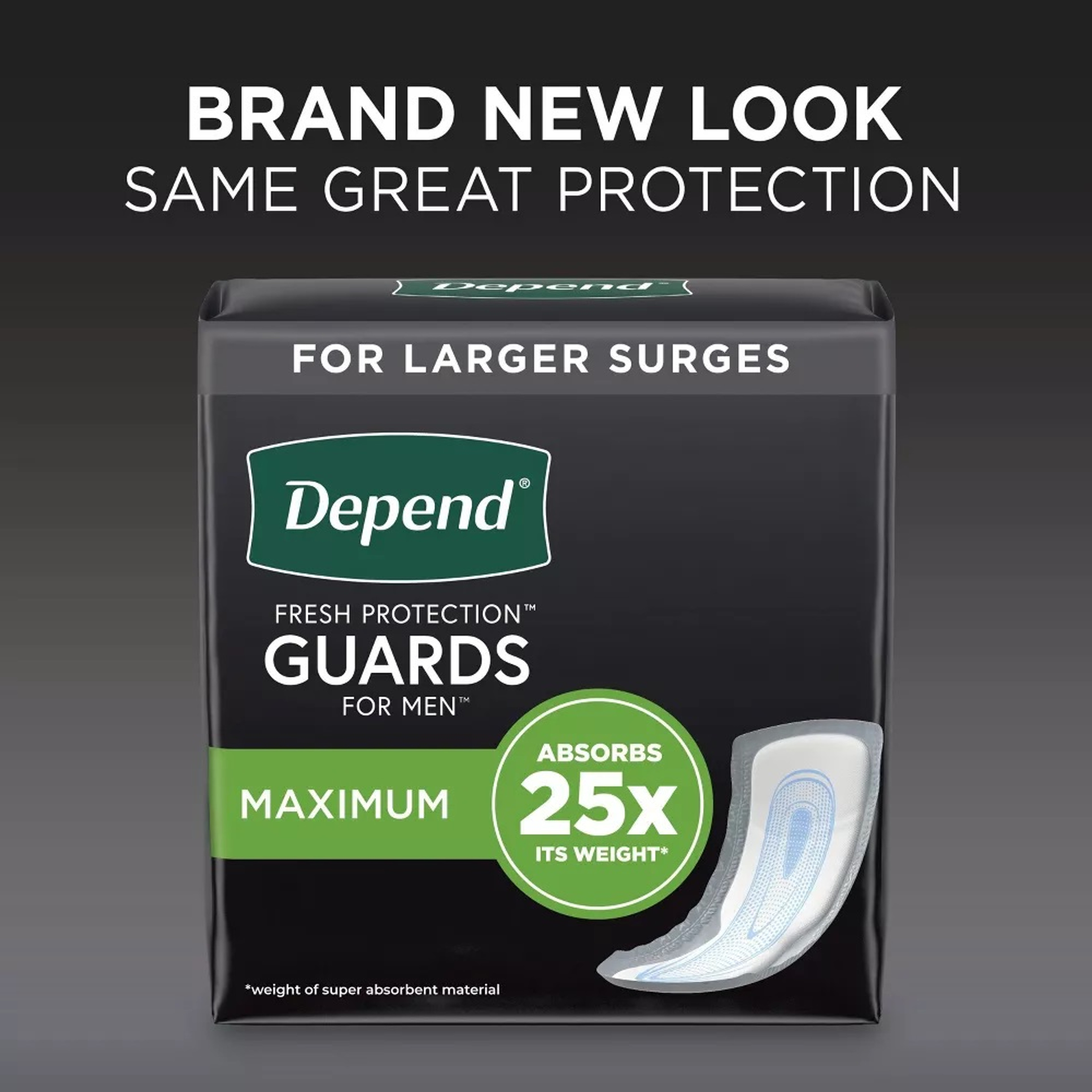 Depend Male Guards, Maximum