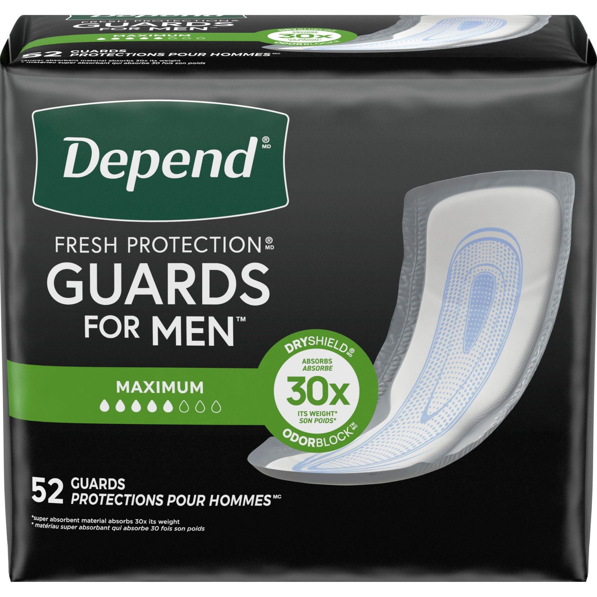 Depend Male Guards, Maximum