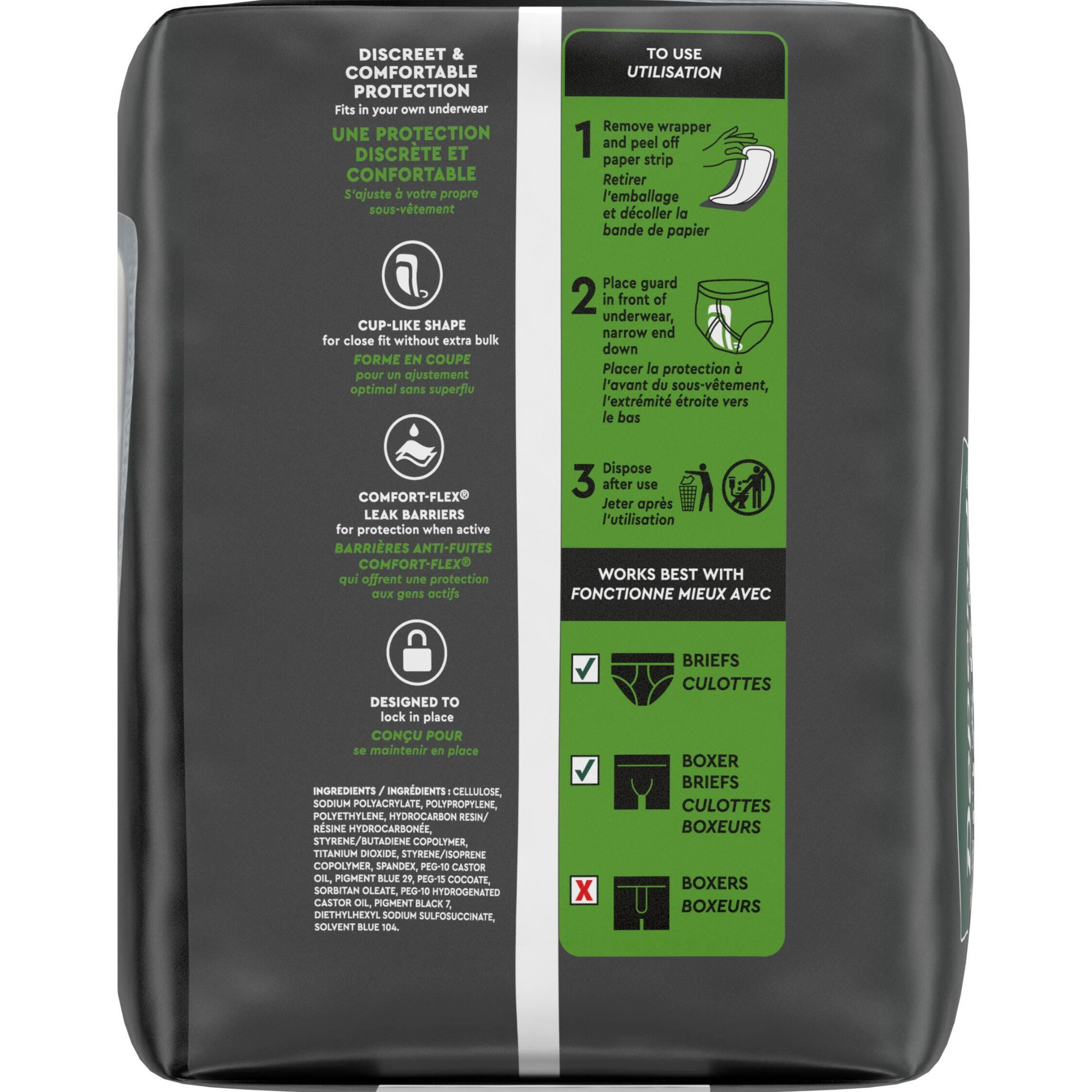 Depend Male Guards, Maximum