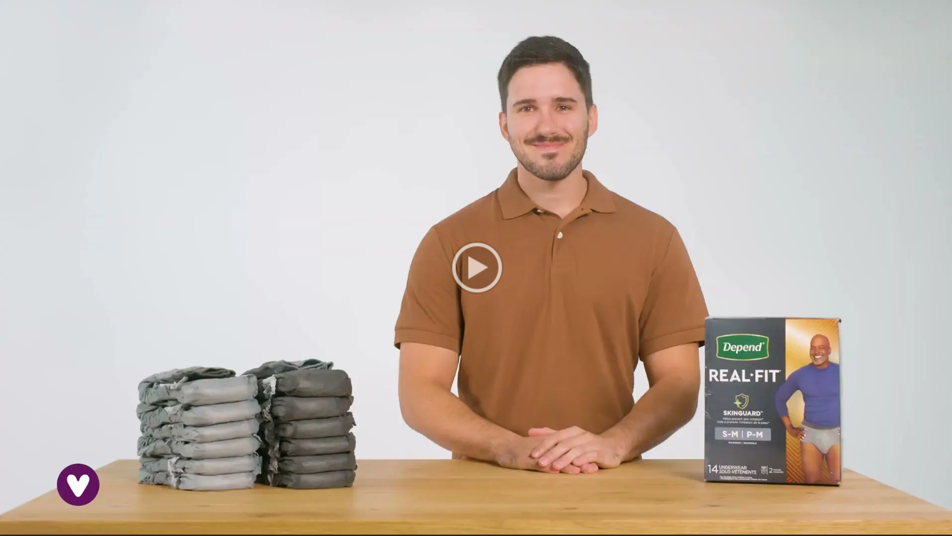 Depend Real-Fit Pull-Up Underwear for Men, Maximum