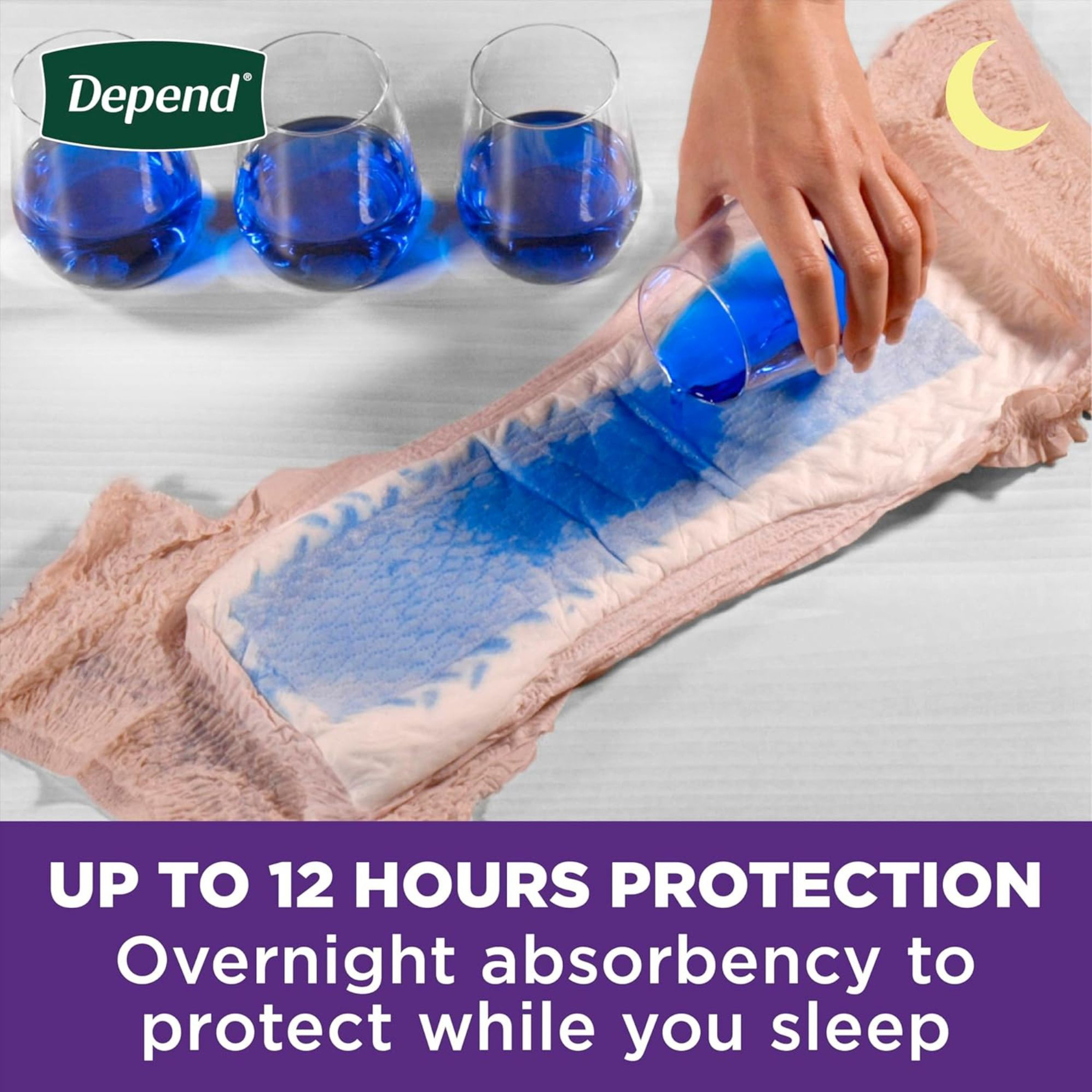 Depend Night Defense Pull-Up Underwear for Women, Overnight