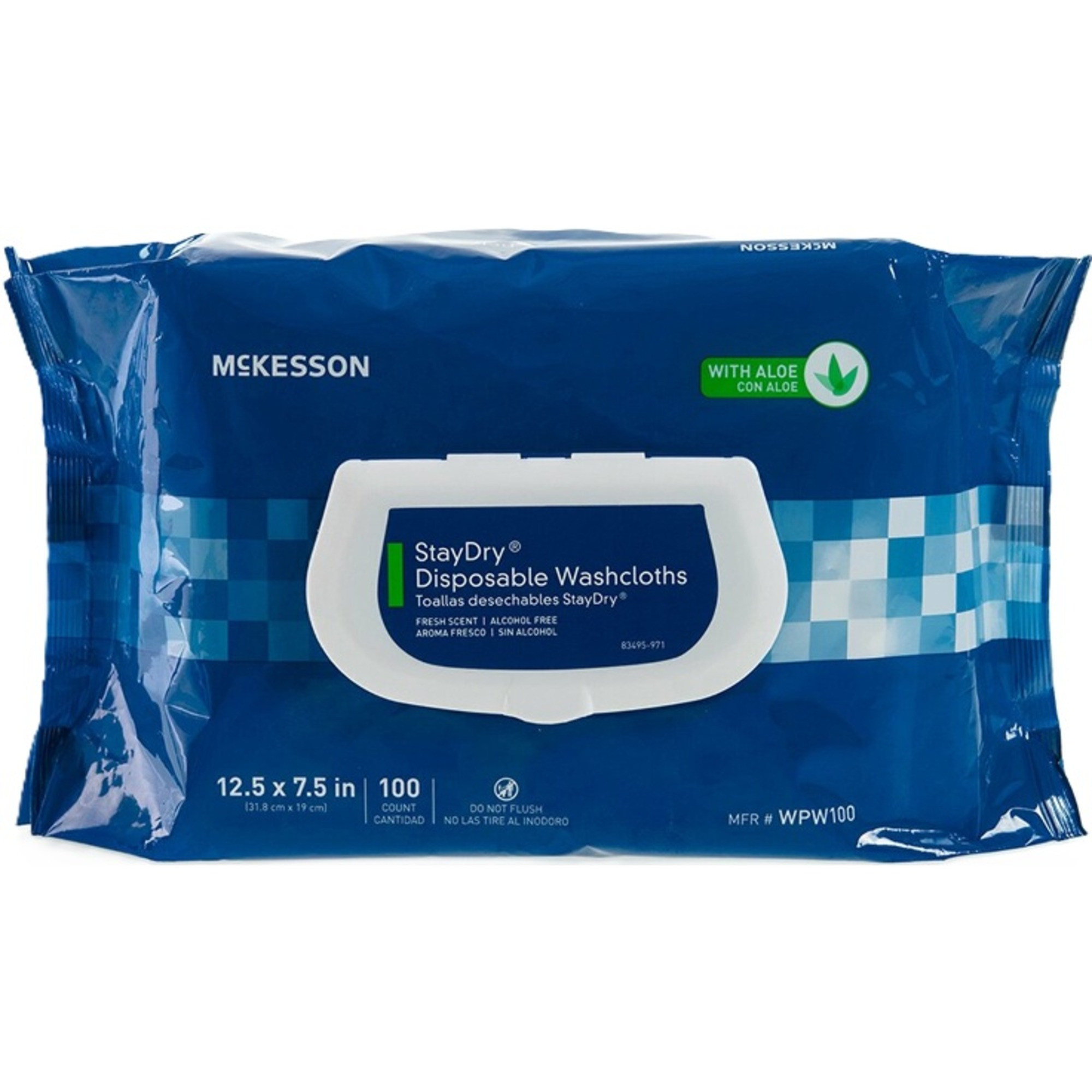 McKesson StayDry Disposable Scented Washcloths