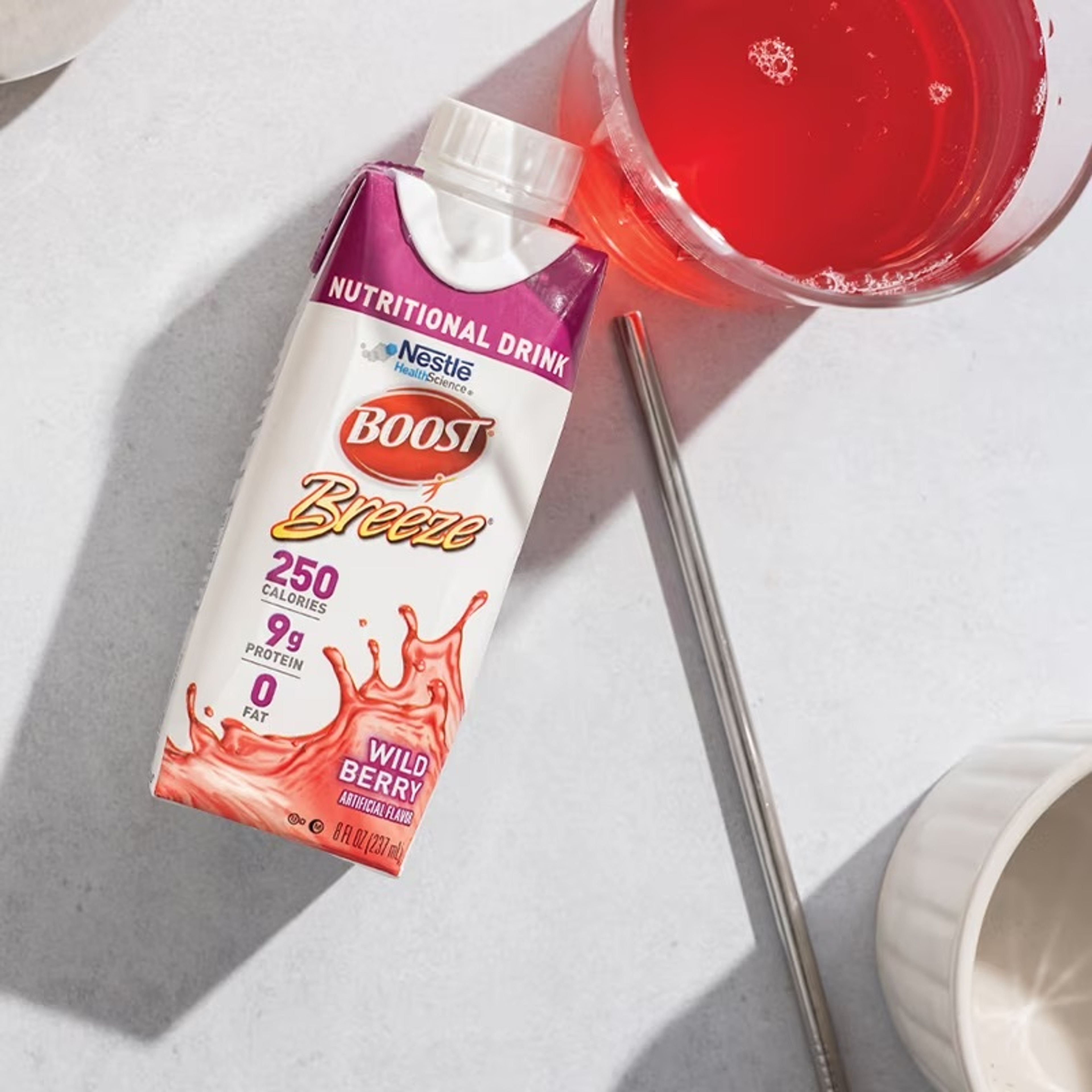 Boost Breeze Nutritional Drink, Wild Berry, 8 oz.