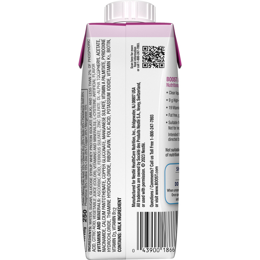Boost Breeze Nutritional Drink, Wild Berry, 8 oz.