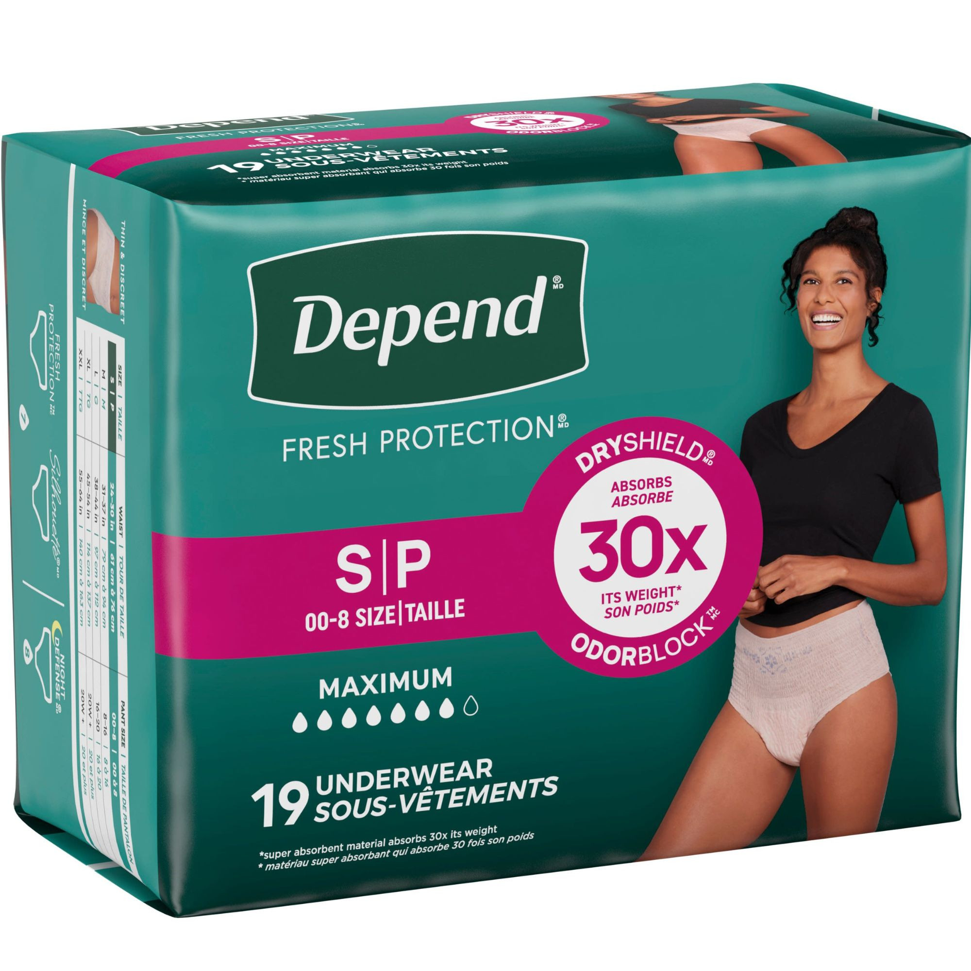 Depend Fresh Protection Underwear for Women, Maximum