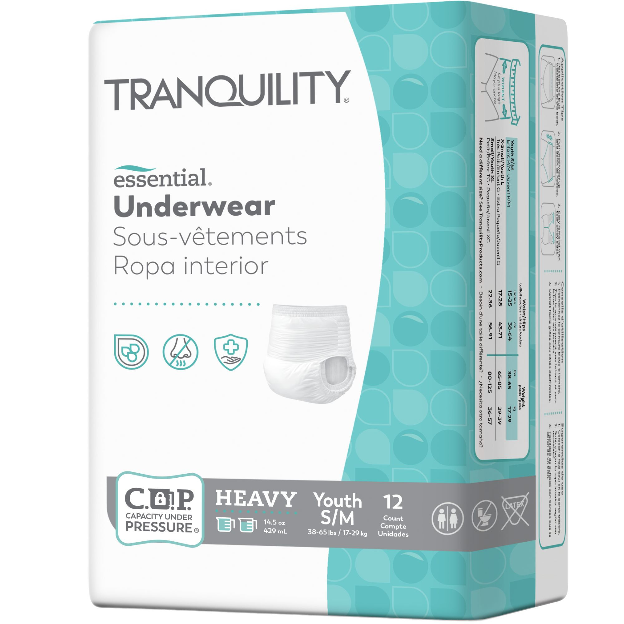Tranquility Essential Disposable Adult Underwear, Heavy Absorbency