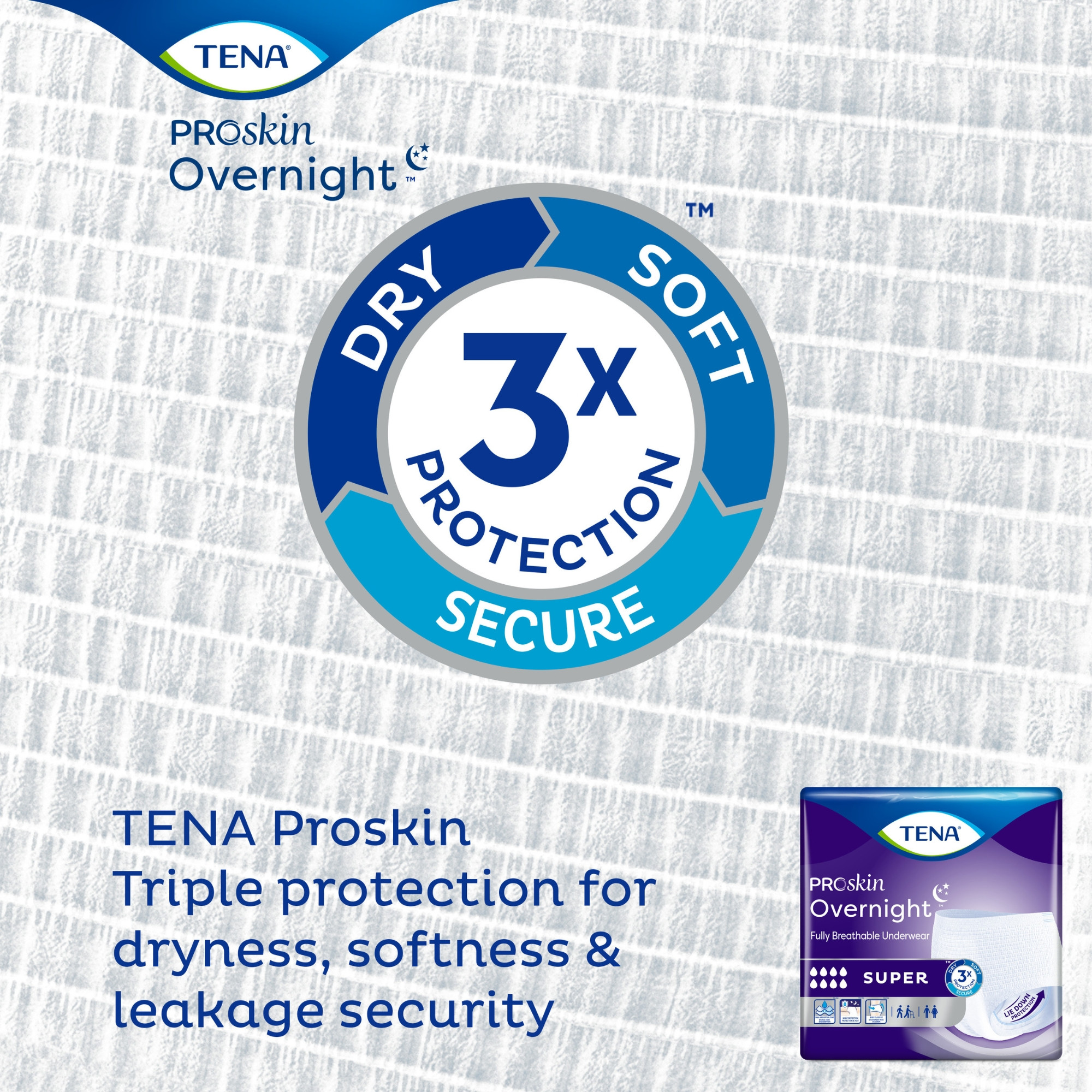 TENA ProSkin Overnight Super Protective Incontinence Underwear