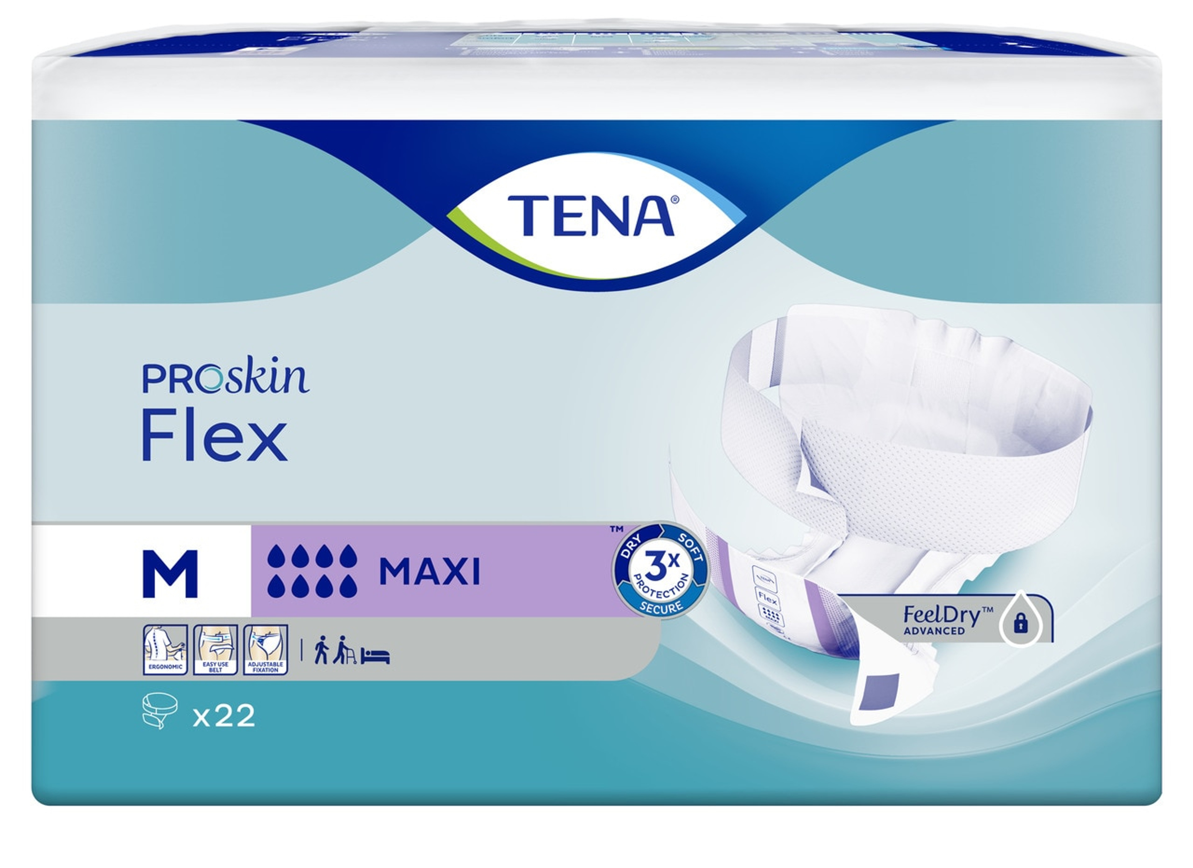 TENA ProSkin Flex Maxi Adult Diapers, Maximum Absorbency