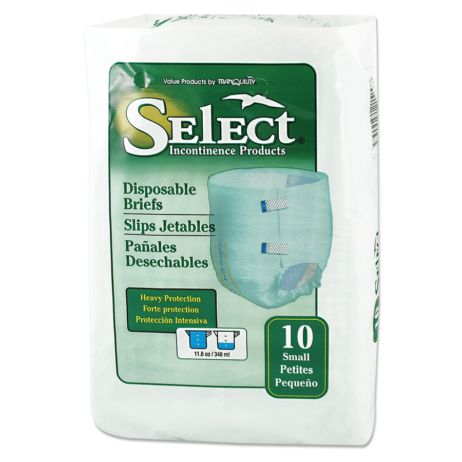 Select Disposable Adult Diapers with Tabs, Heavy
