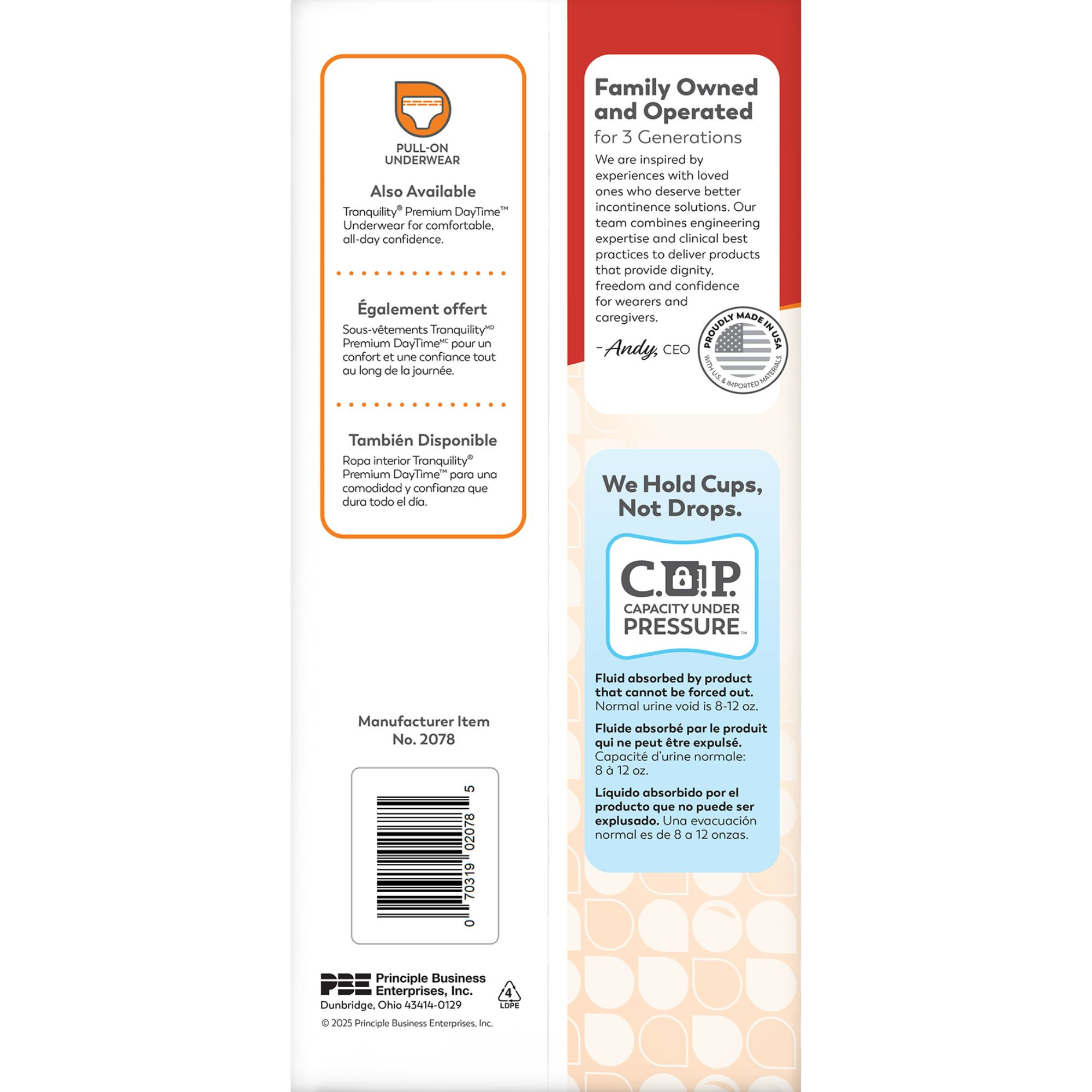 Tranquility Adult Disposable Incontinence Liners, Moderate Absorbency 