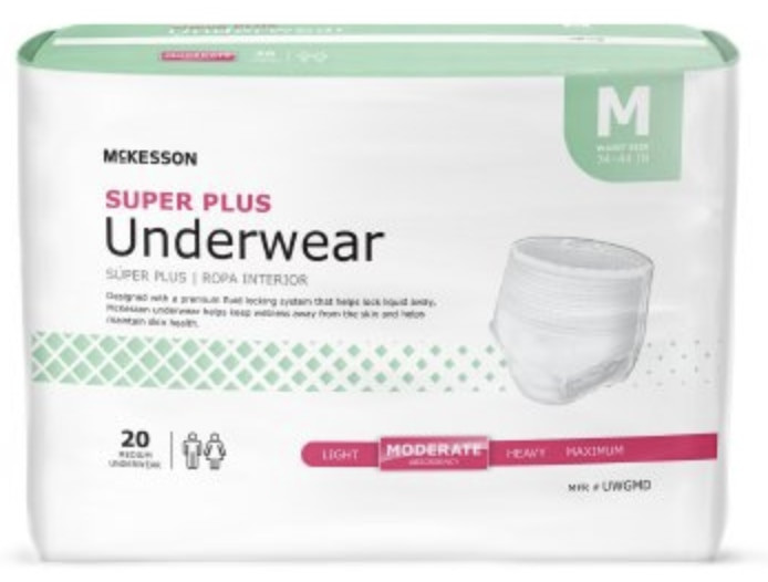 McKesson Super Plus Pull-Up Underwear, Moderate