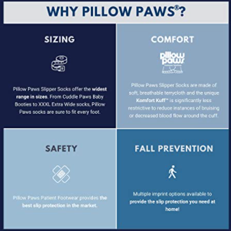 Pillow Paws Non-Slip Slipper Socks, Youth