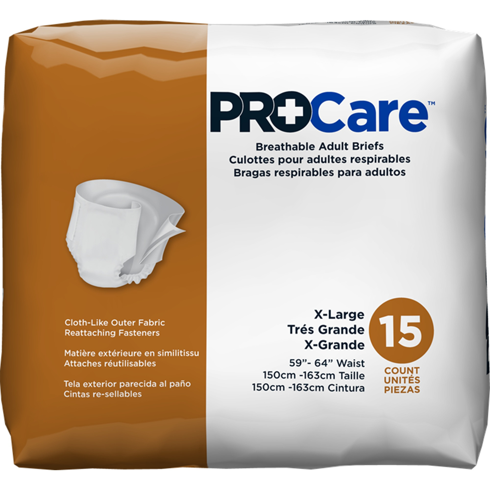 ProCare Breathable Adult Diapers with Tabs