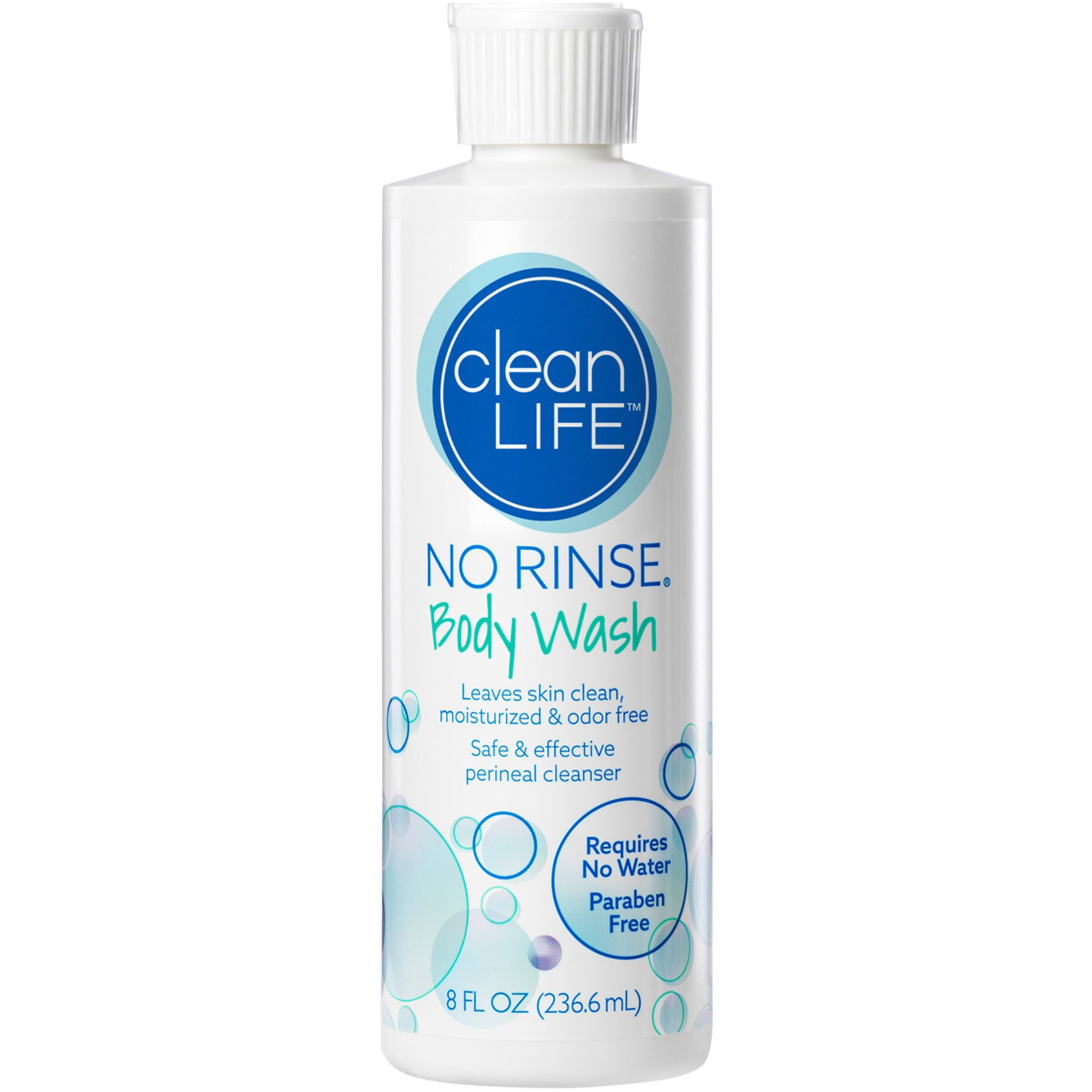 CleanLife No Rinse Body Wash, 3542297-EA1, 8 oz., Bottle