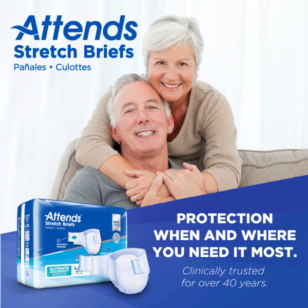 Attends Stretch Adult Diaper with Tabs
