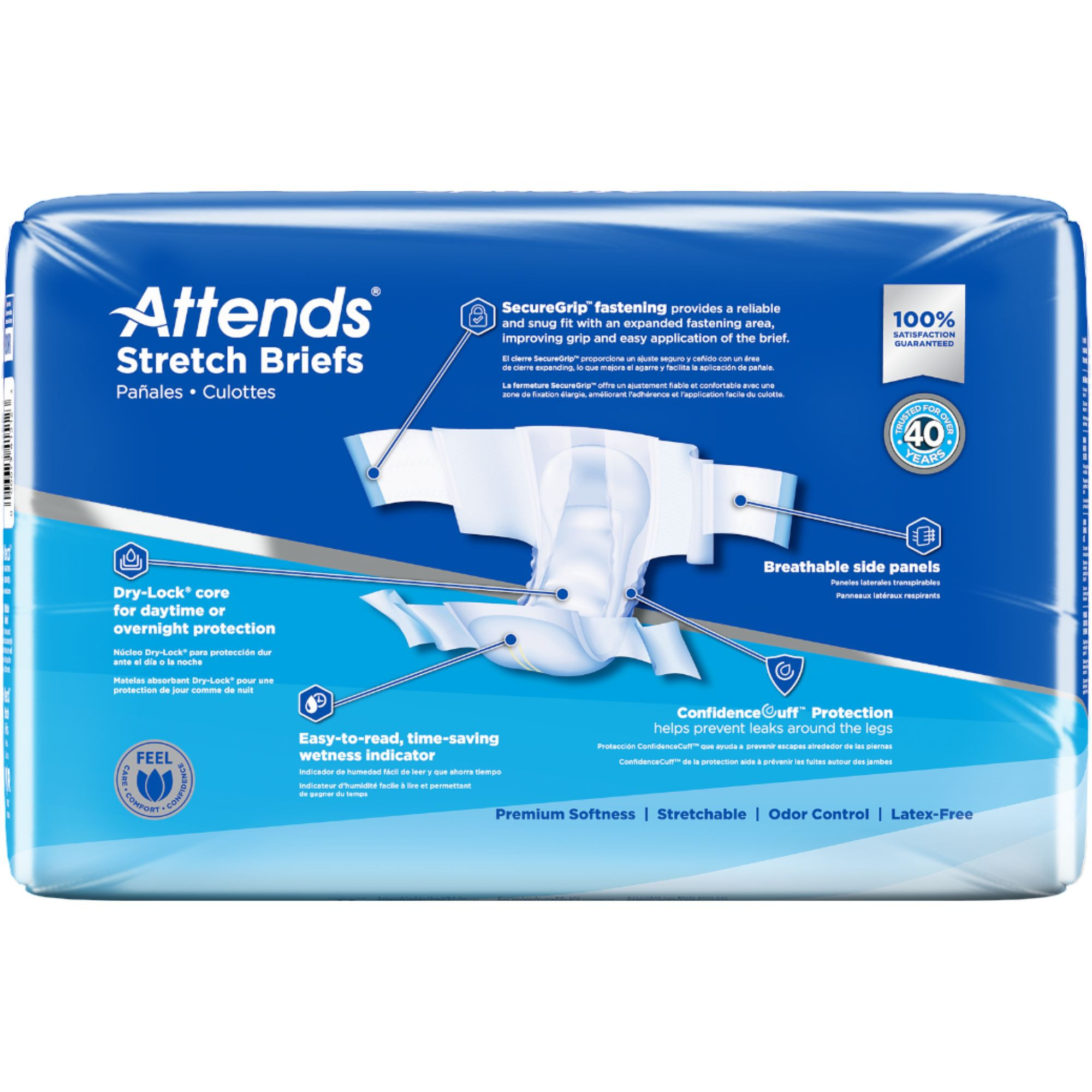 Attends Stretch Adult Diaper with Tabs