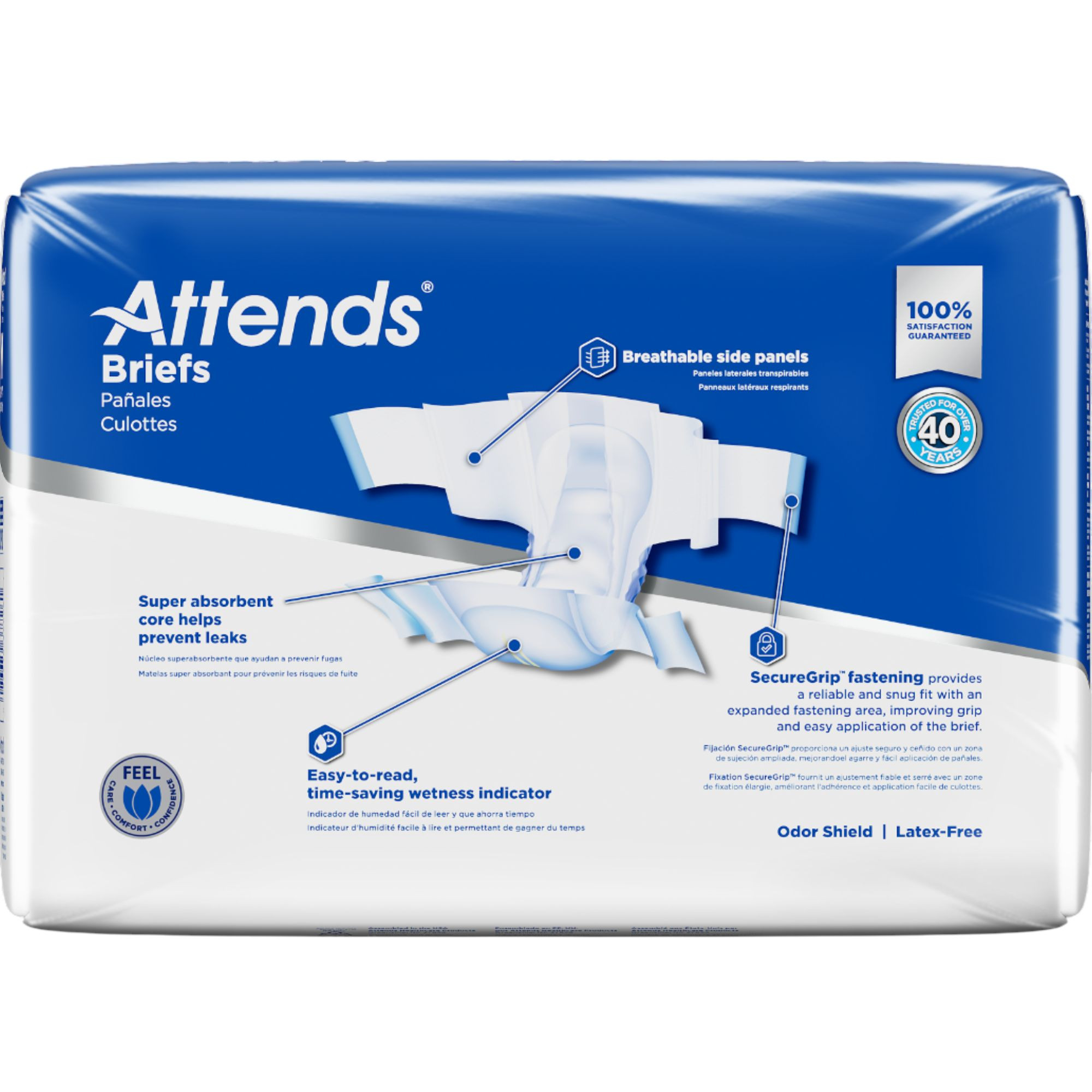 Attends Adult Brief with Tabs, Extra Heavy Absorbency