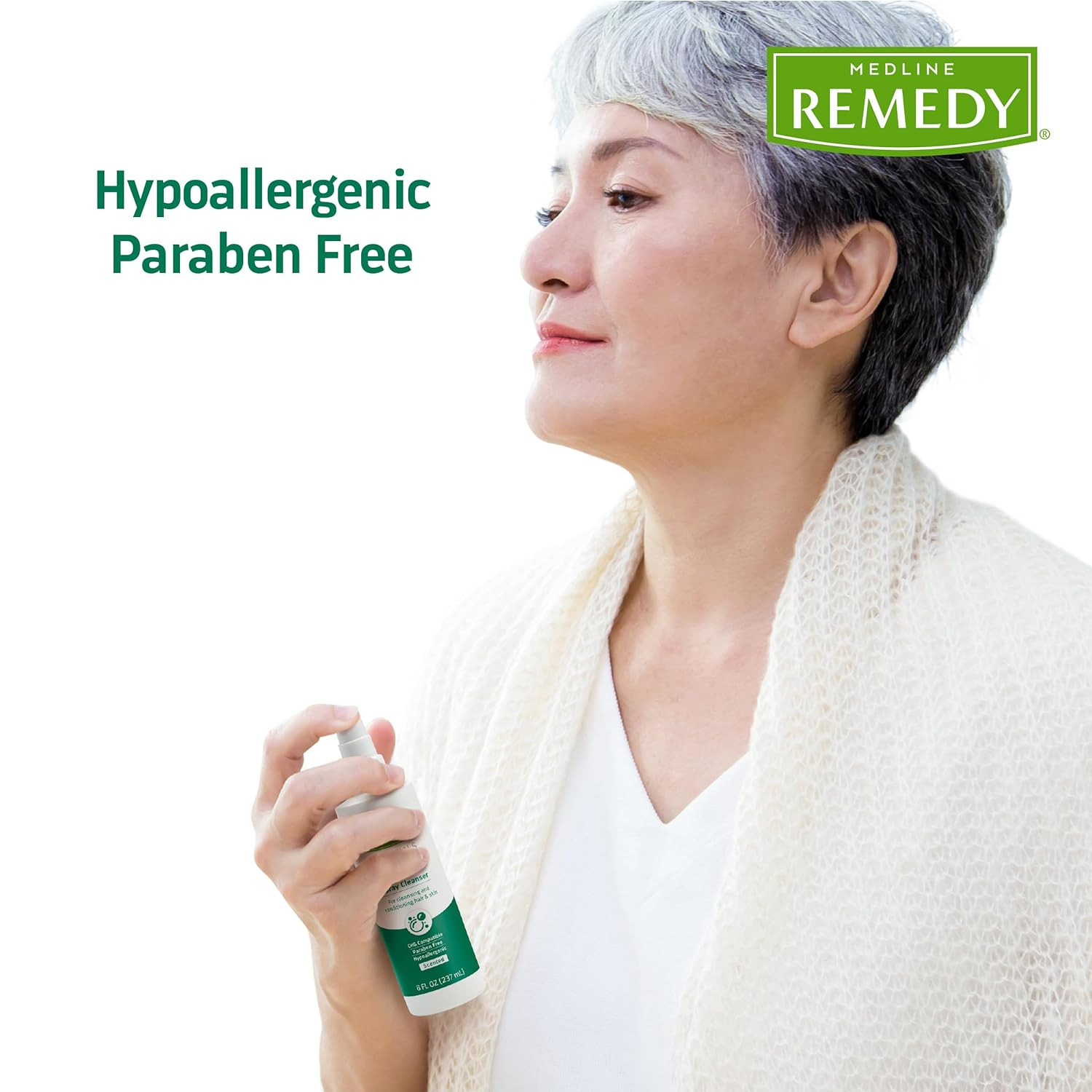 Medline Remedy Essentials No-Rinse Body Cleanser, Scented