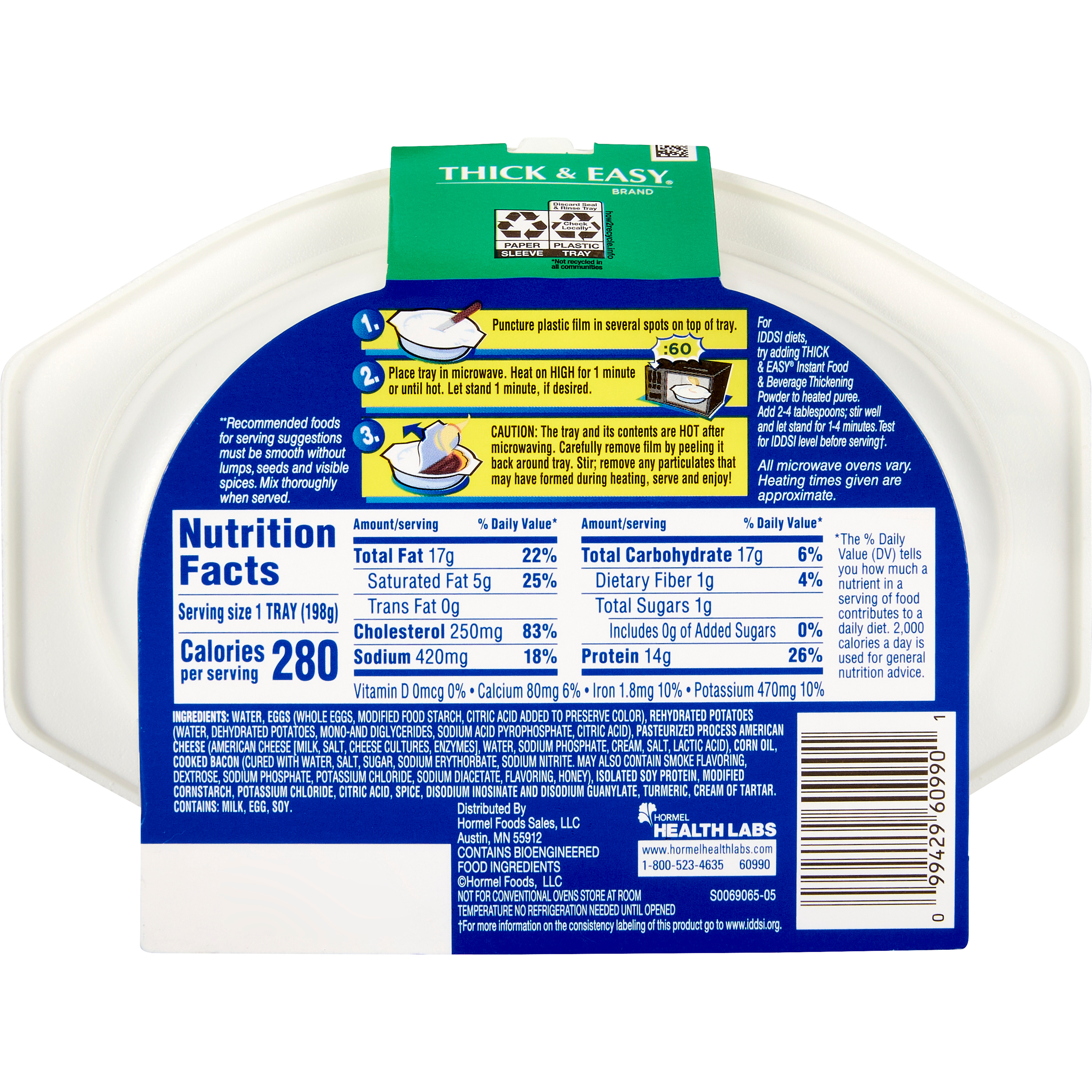 Thick & Easy Purees, Scrambled Eggs with Potatoes and Bacon