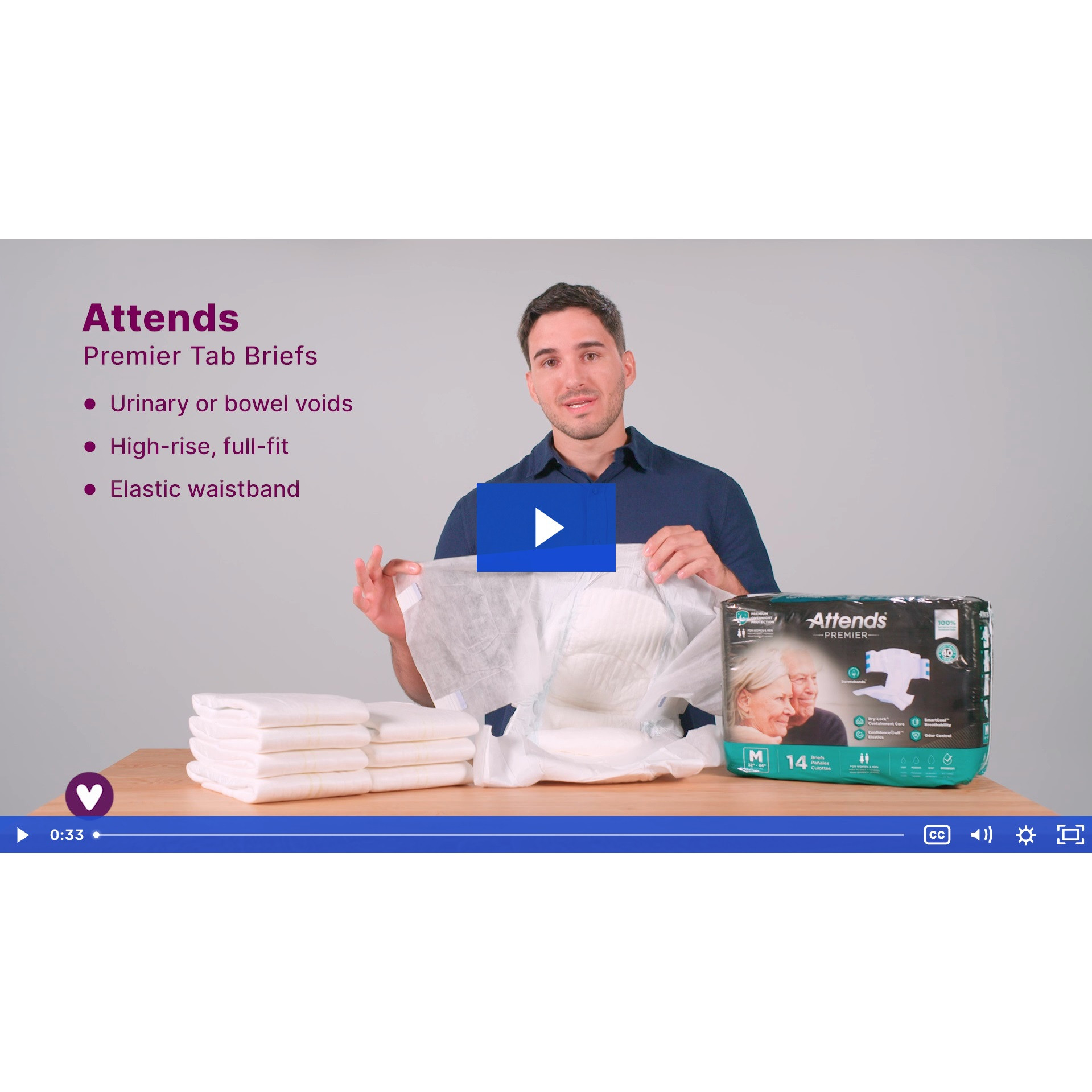 Attends Adult Diapers with Tabs, Premier Overnight