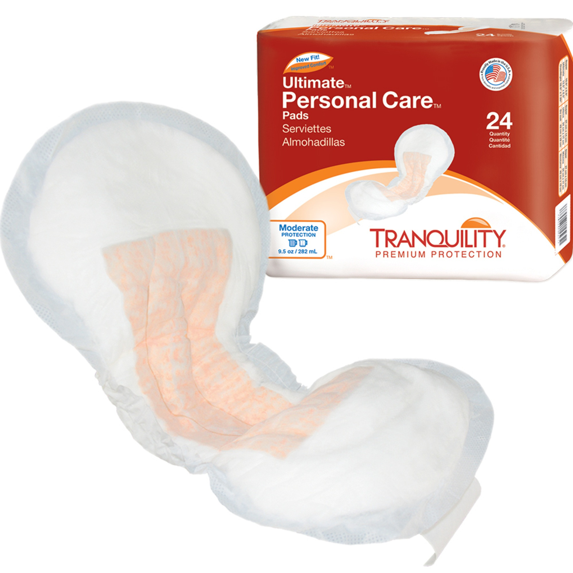 Tranquility Premium Personal Care Pads, Moderate Absorbency