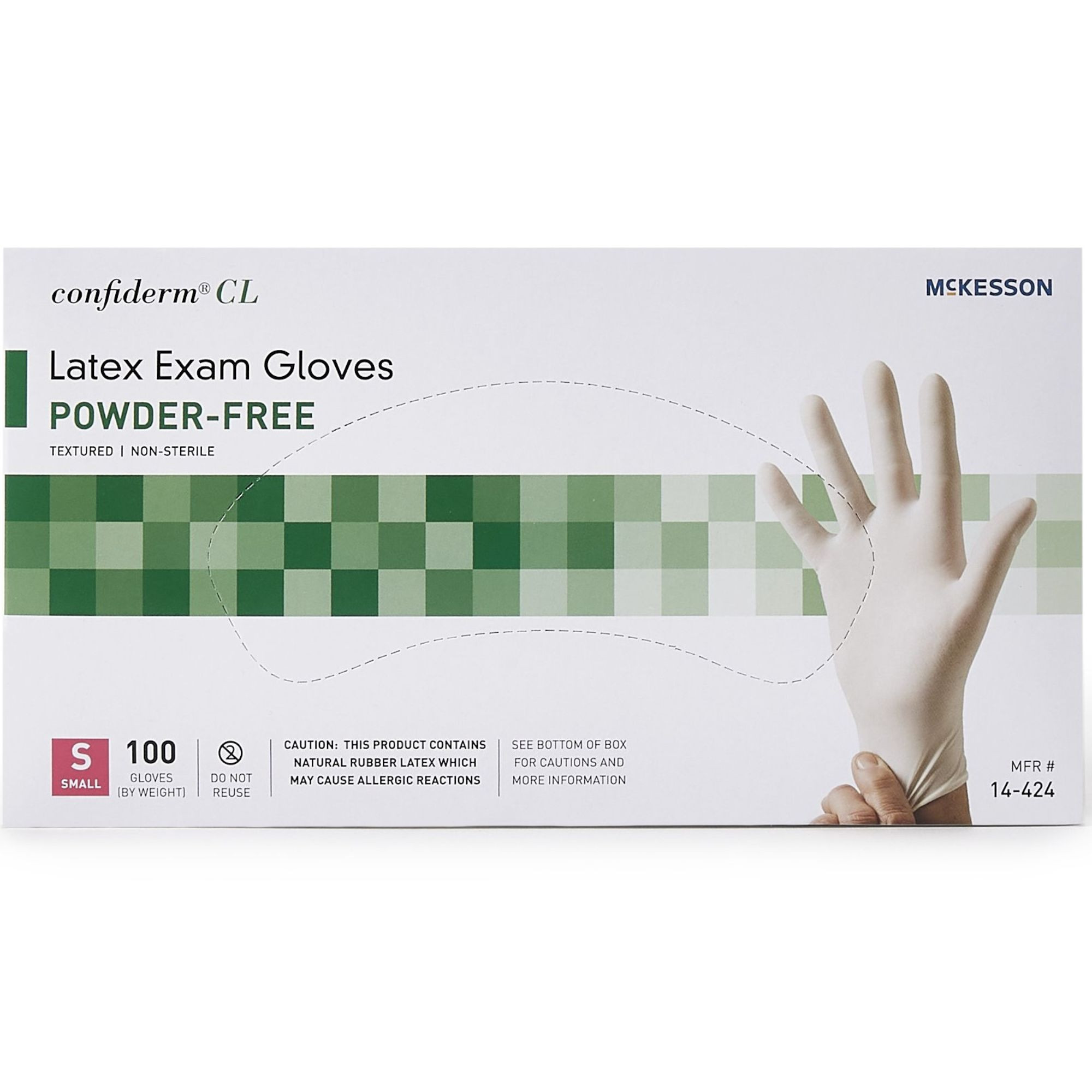 McKesson Confiderm Powder Free Gloves, Ivory