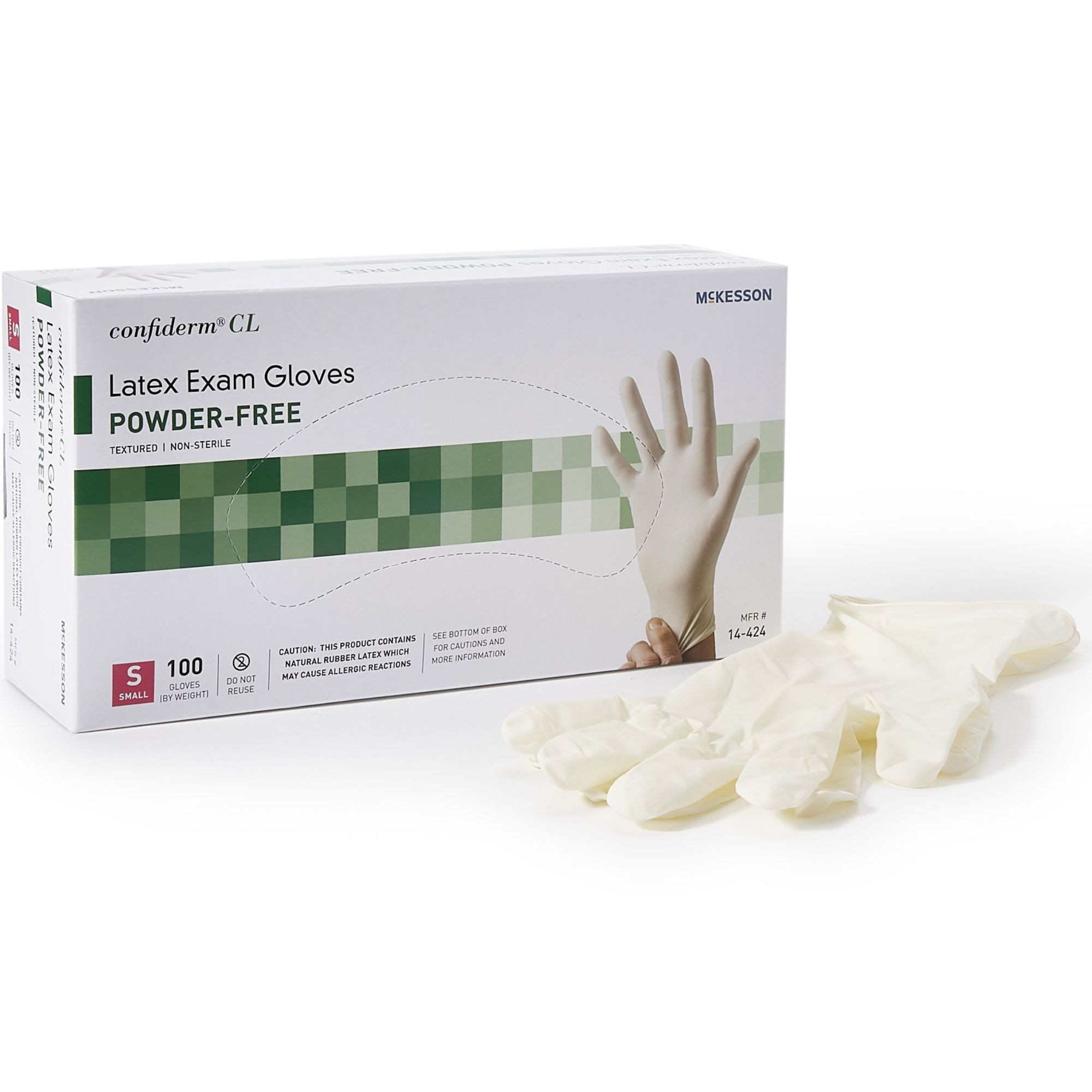 McKesson Confiderm Powder Free Gloves, Ivory