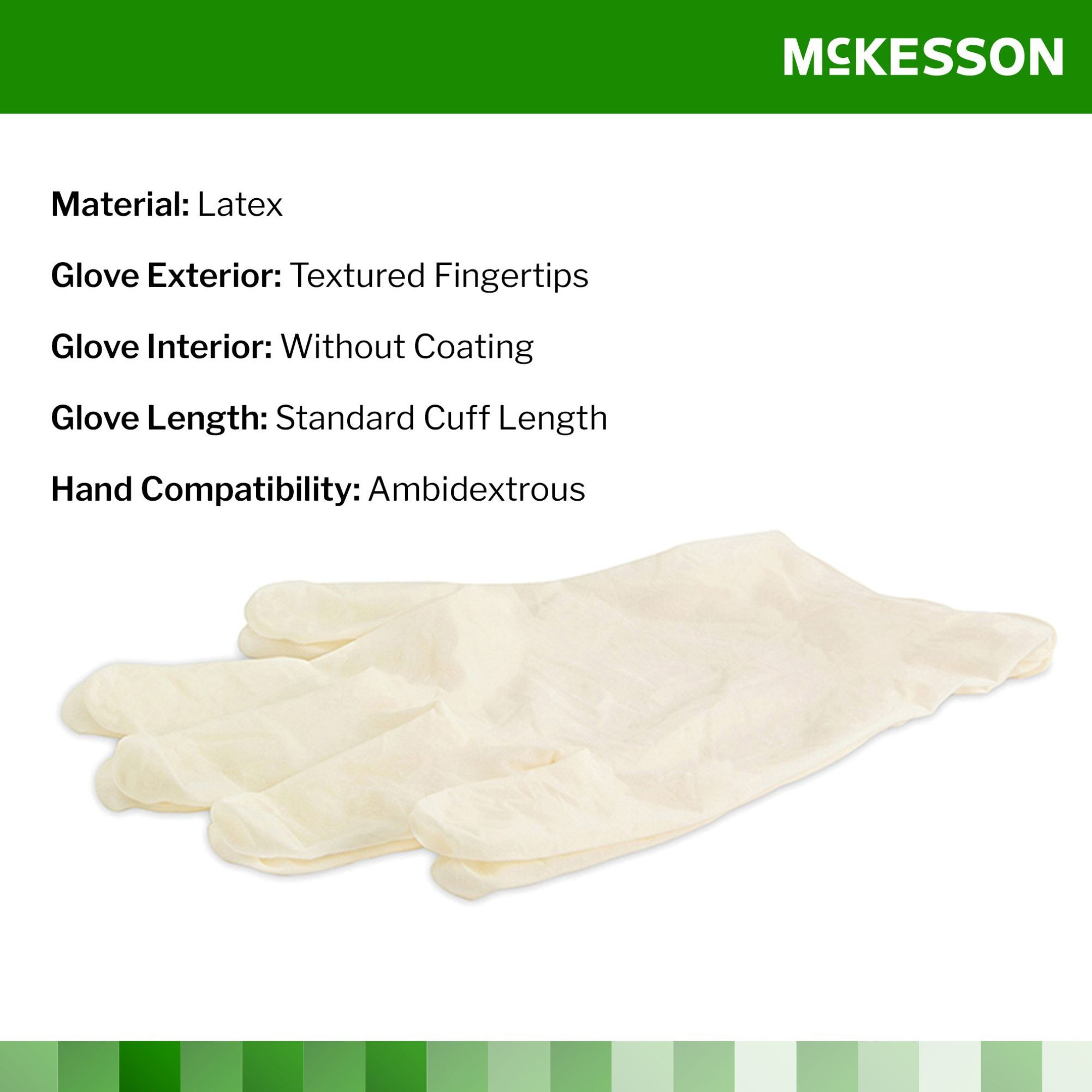 McKesson Confiderm Powder Free Gloves, Ivory