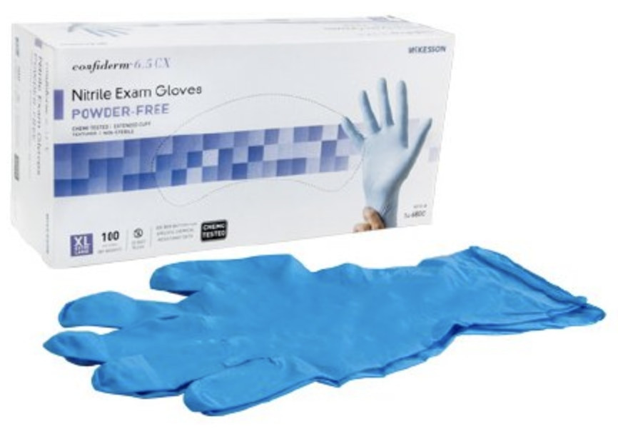 McKesson Confiderm 6.5CX Nitrile Extended Cuff Gloves