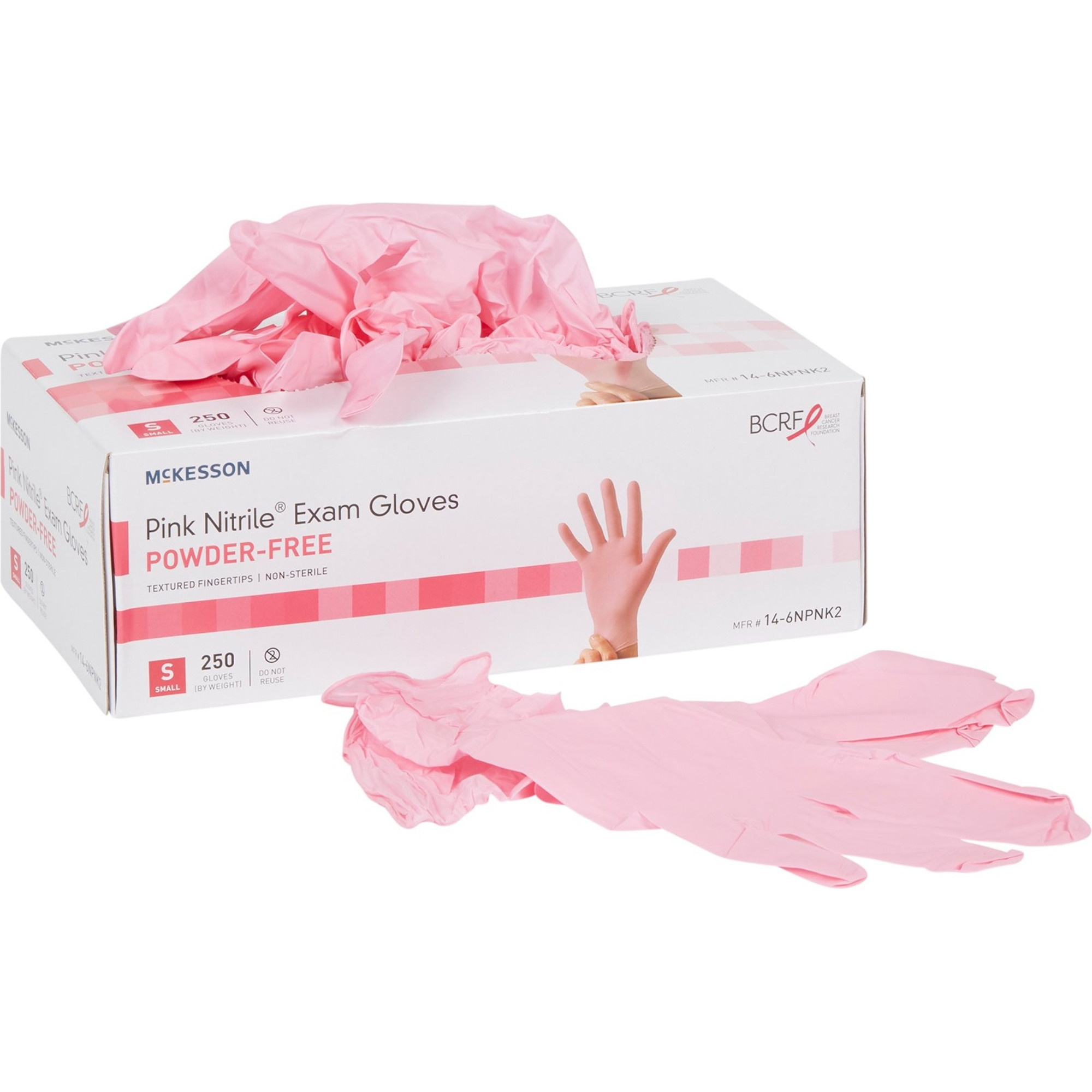 McKesson Pink Nitrile Exam Powder-Free Gloves