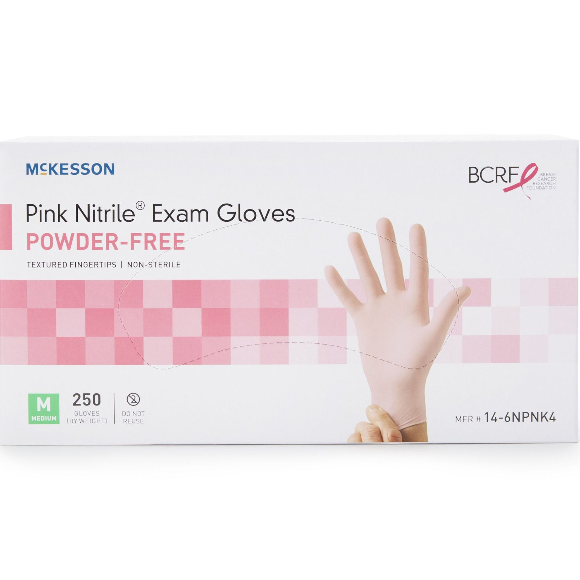 McKesson Pink Nitrile Exam Powder-Free Gloves