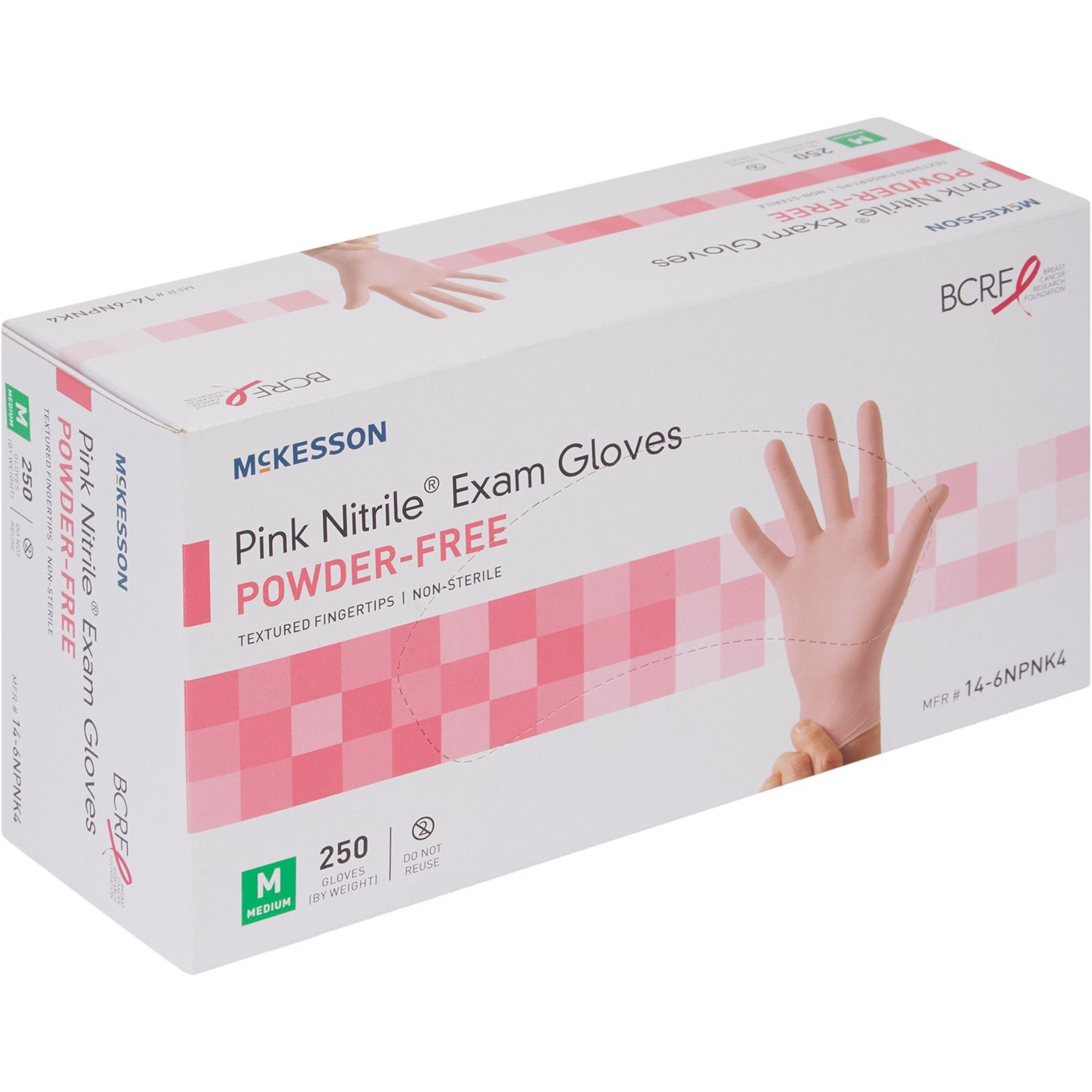 McKesson Pink Nitrile Exam Powder-Free Gloves