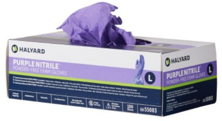 Halyard Chemo-Tested Nitrile Gloves, Purple