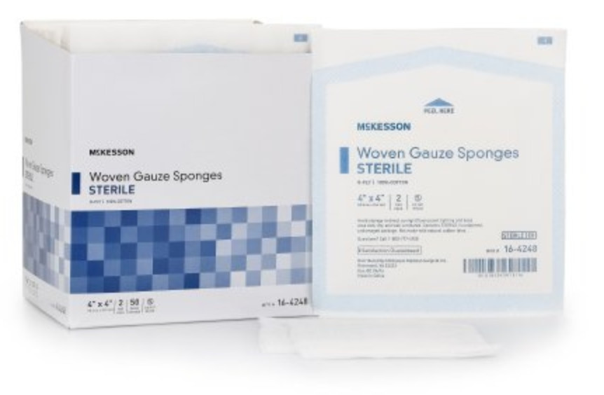 McKesson 8-Ply Gauze Sponges, Sterile