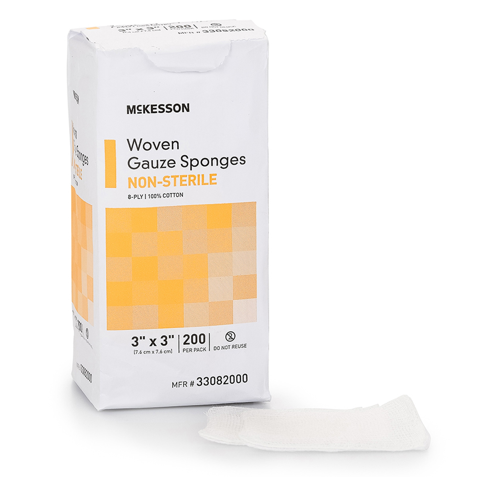 McKesson 8-Ply Gauze Sponges, NonSterile