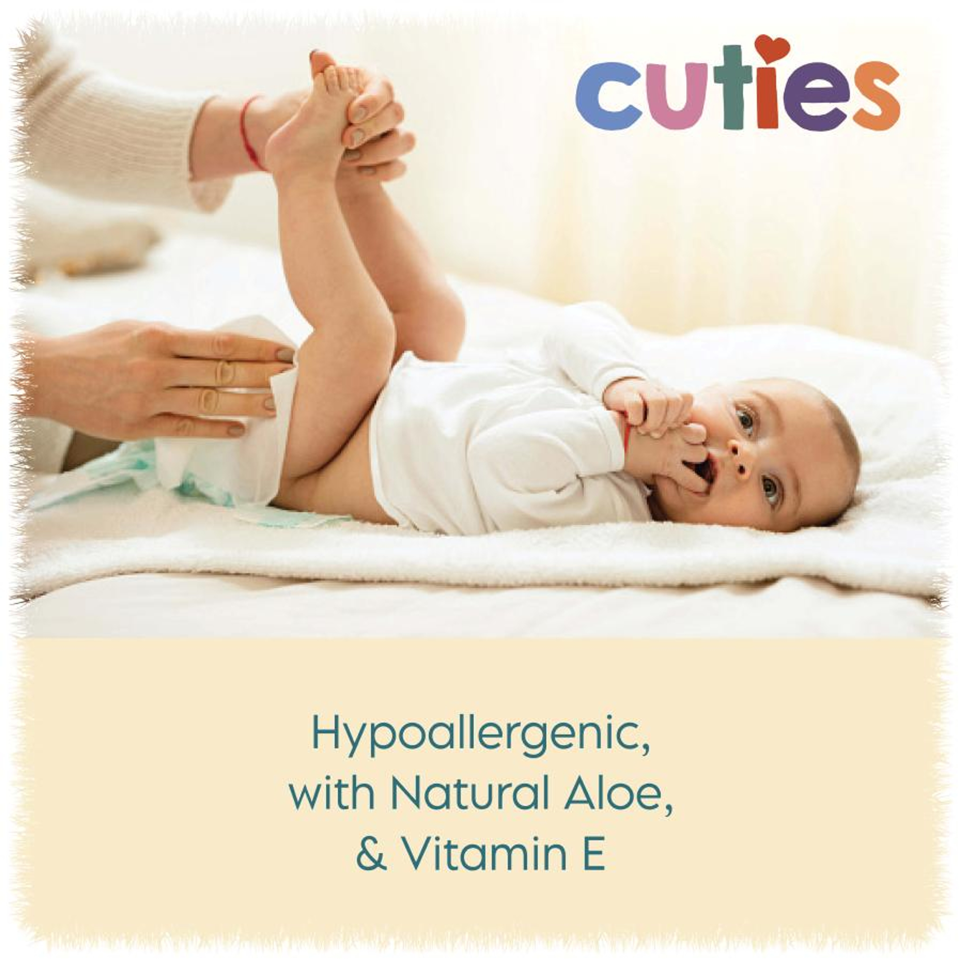 Cuties Baby Wipes with Aloe and Vitamin E