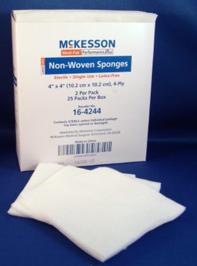 McKesson 4-Ply NonWoven Sponge, Sterile
