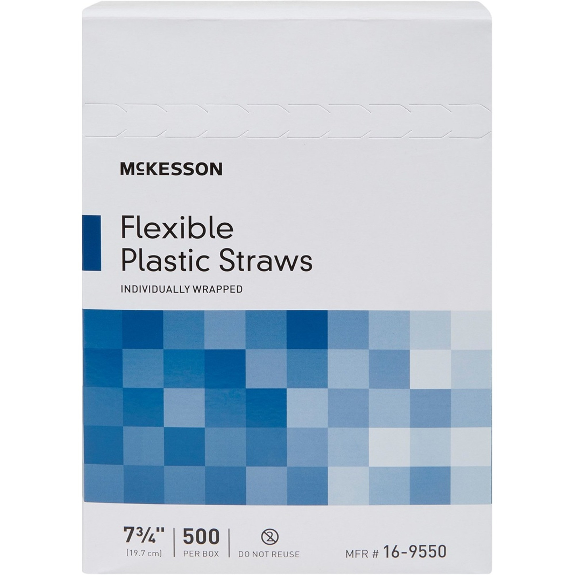 McKesson Flexible Drinking Straws, White