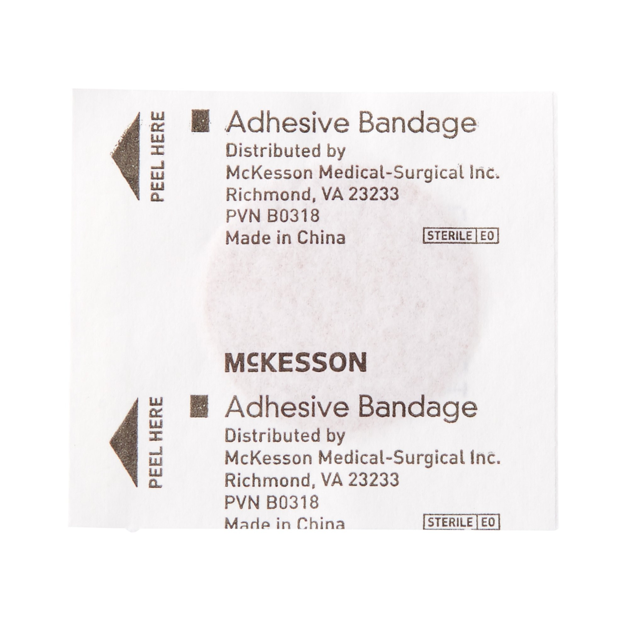 McKesson Adhesive Spot Fabric Bandage, Sterile