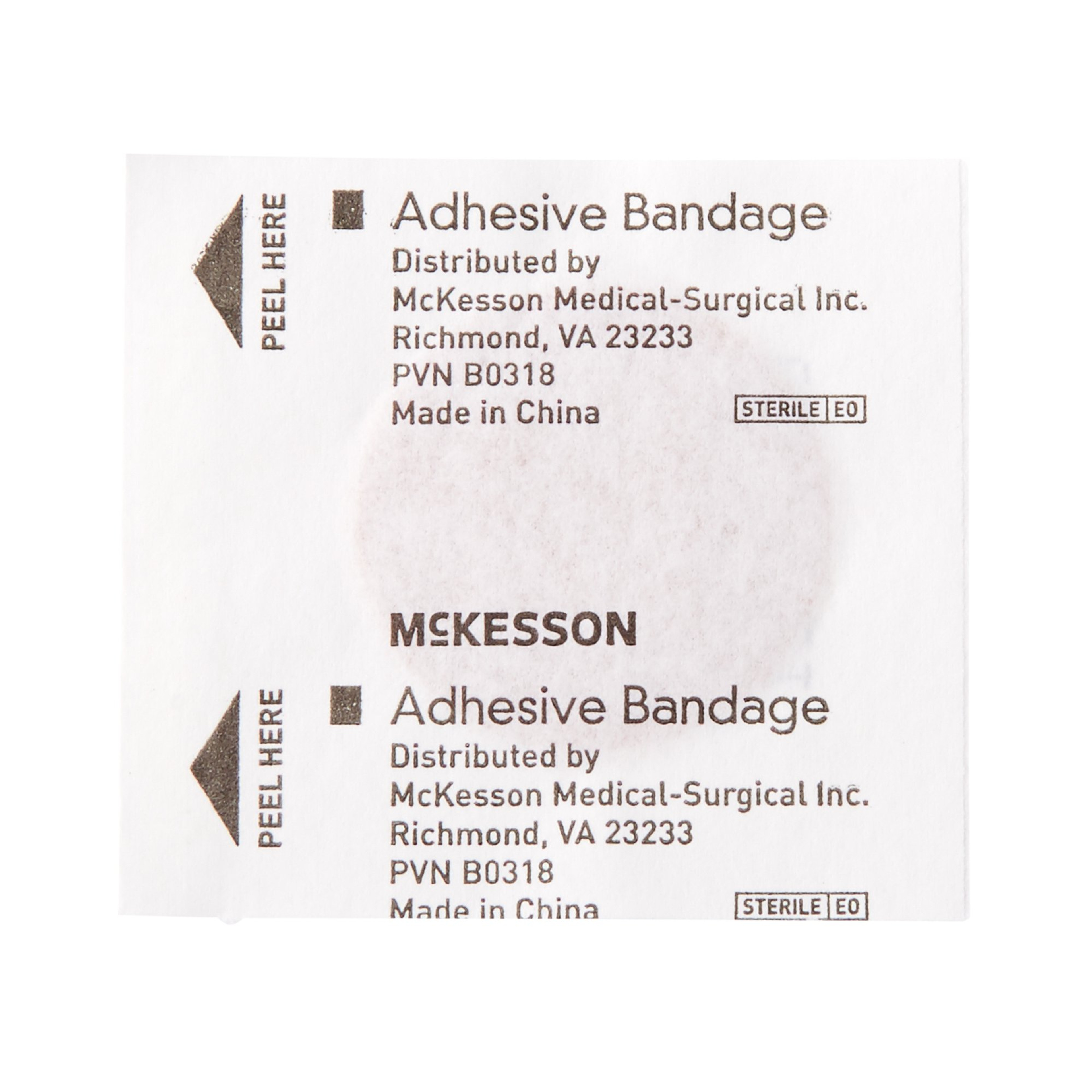 McKesson Adhesive Spot Fabric Bandage, Sterile