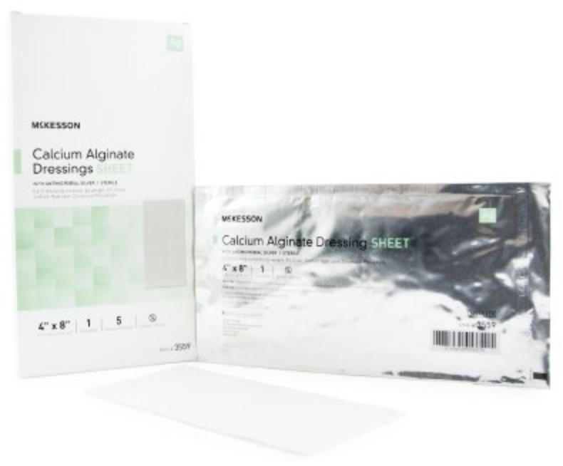 McKesson Calcium Alginate Dressing with Silver, Sterile