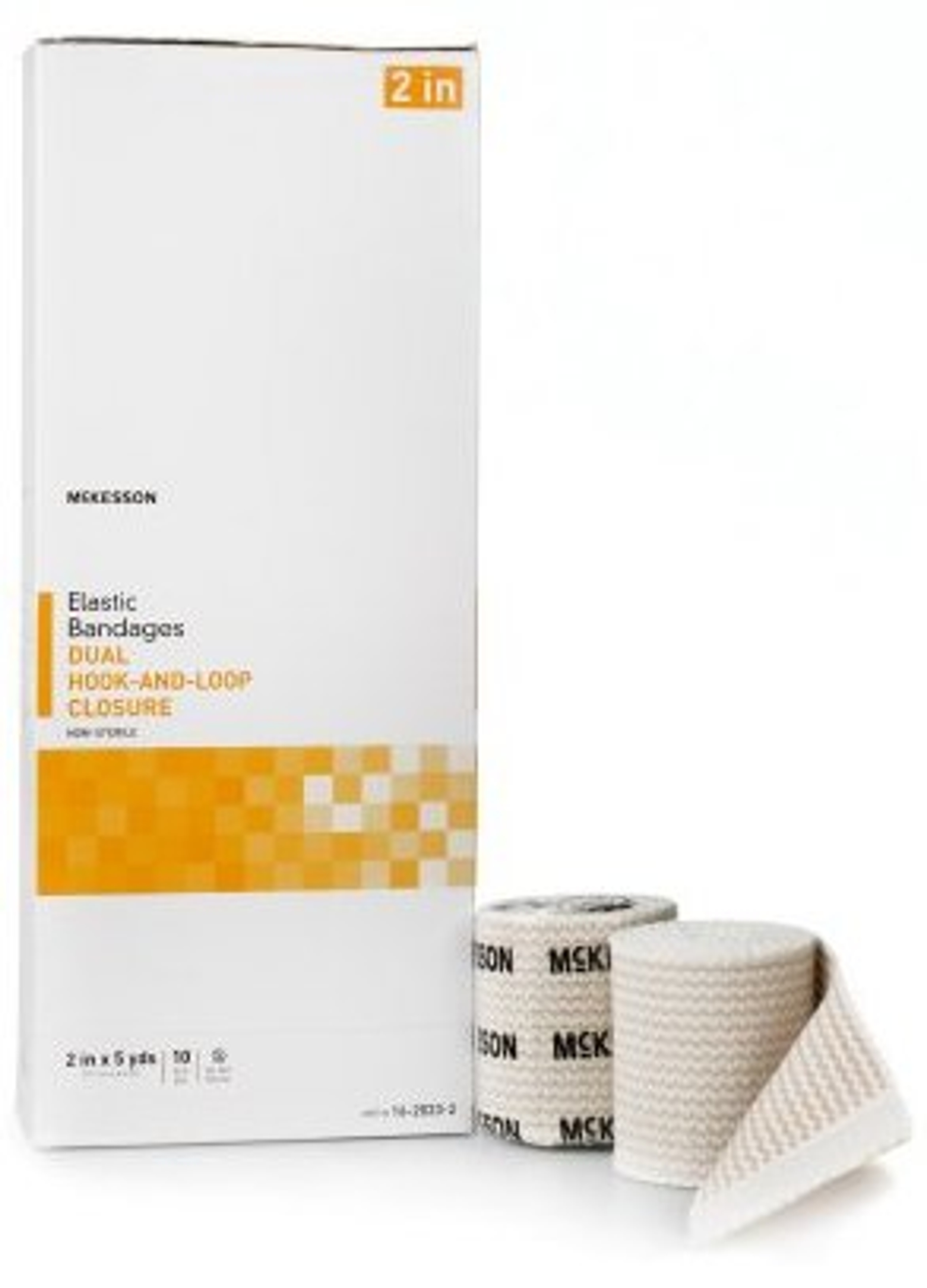 McKesson Double Hook and Loop Closure Elastic Bandage, NonSterile