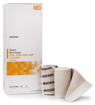 McKesson Double Hook and Loop Closure Elastic Bandage, NonSterile