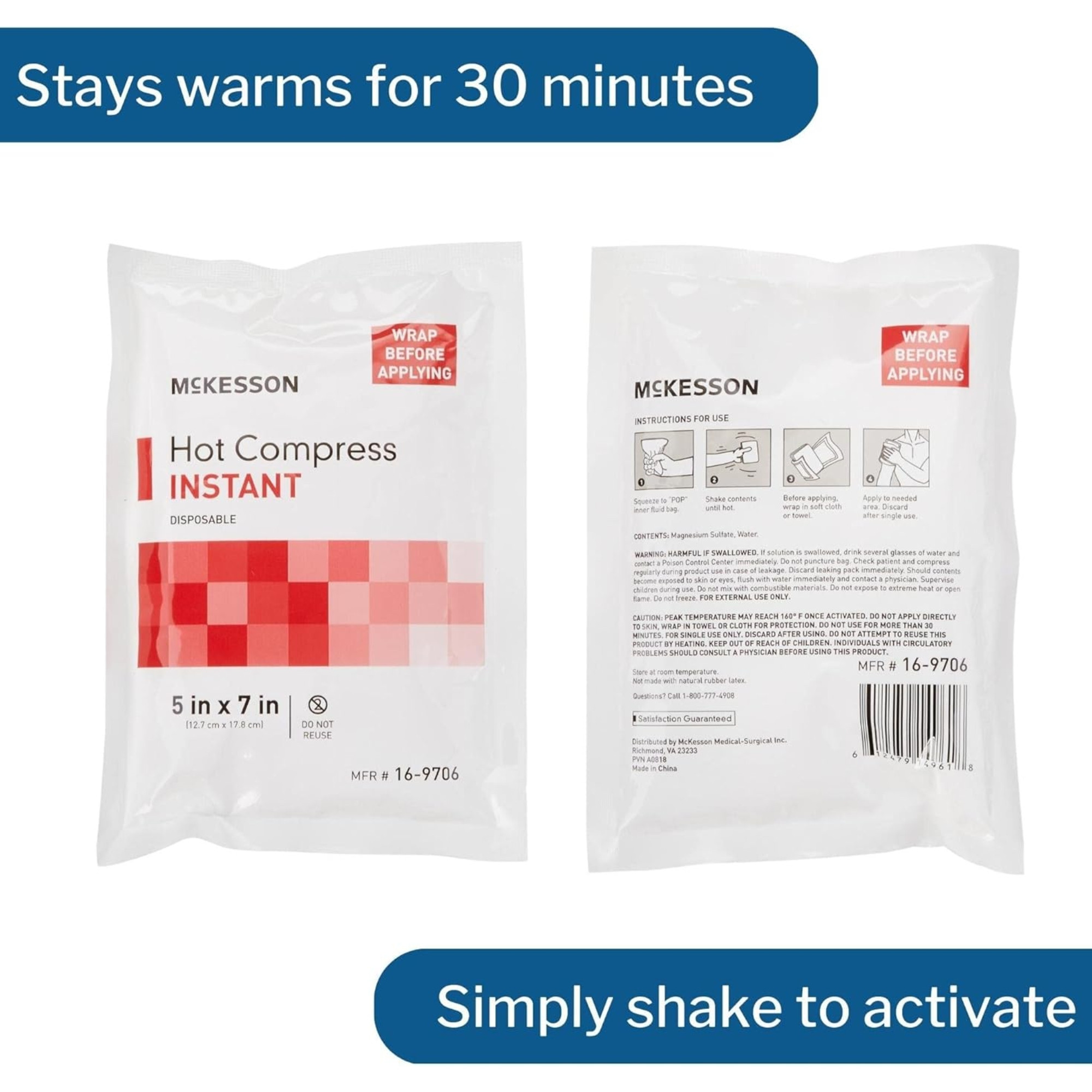McKesson Hot Pack Instant Chemical Activation, General Purpose