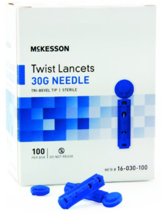 McKesson Twist Top Lancet Needle, 1.8 mm
