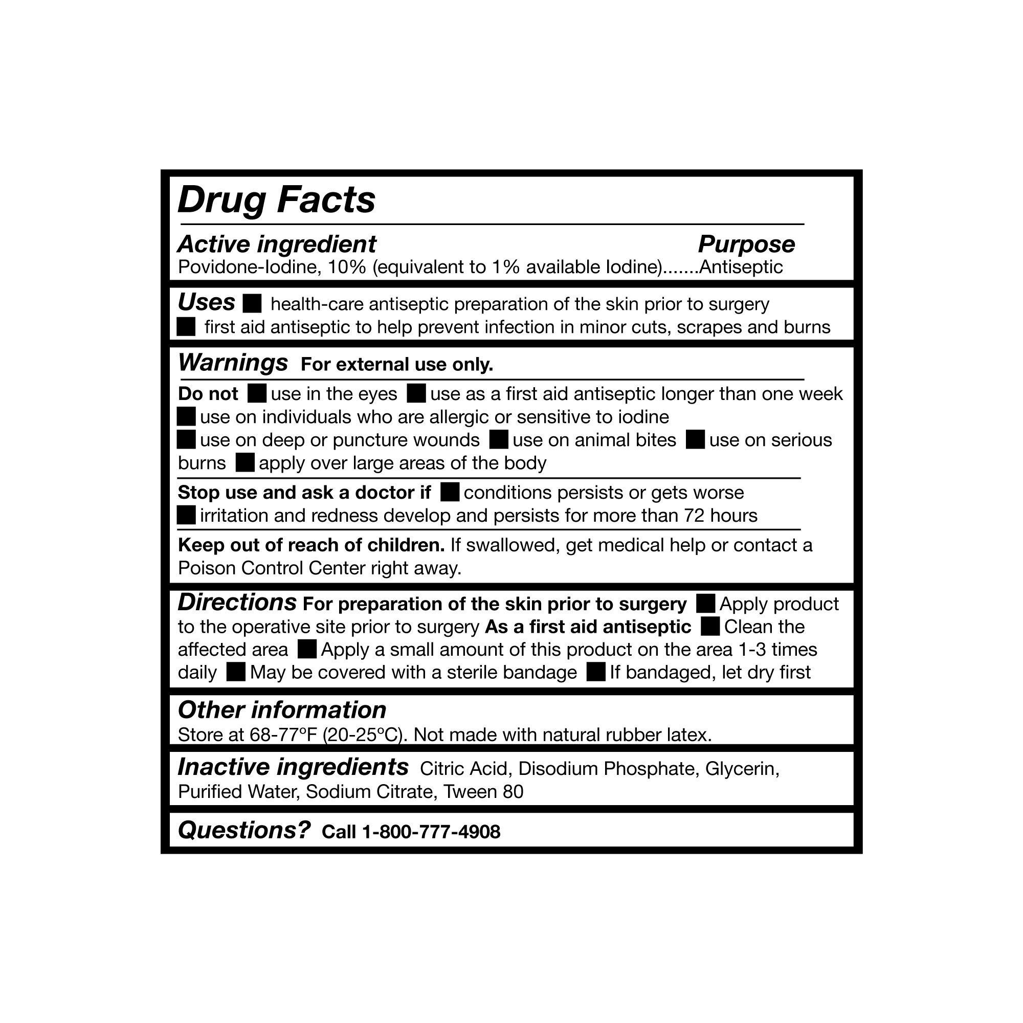 McKesson Prep Solution, 10% Povidone-Iodine