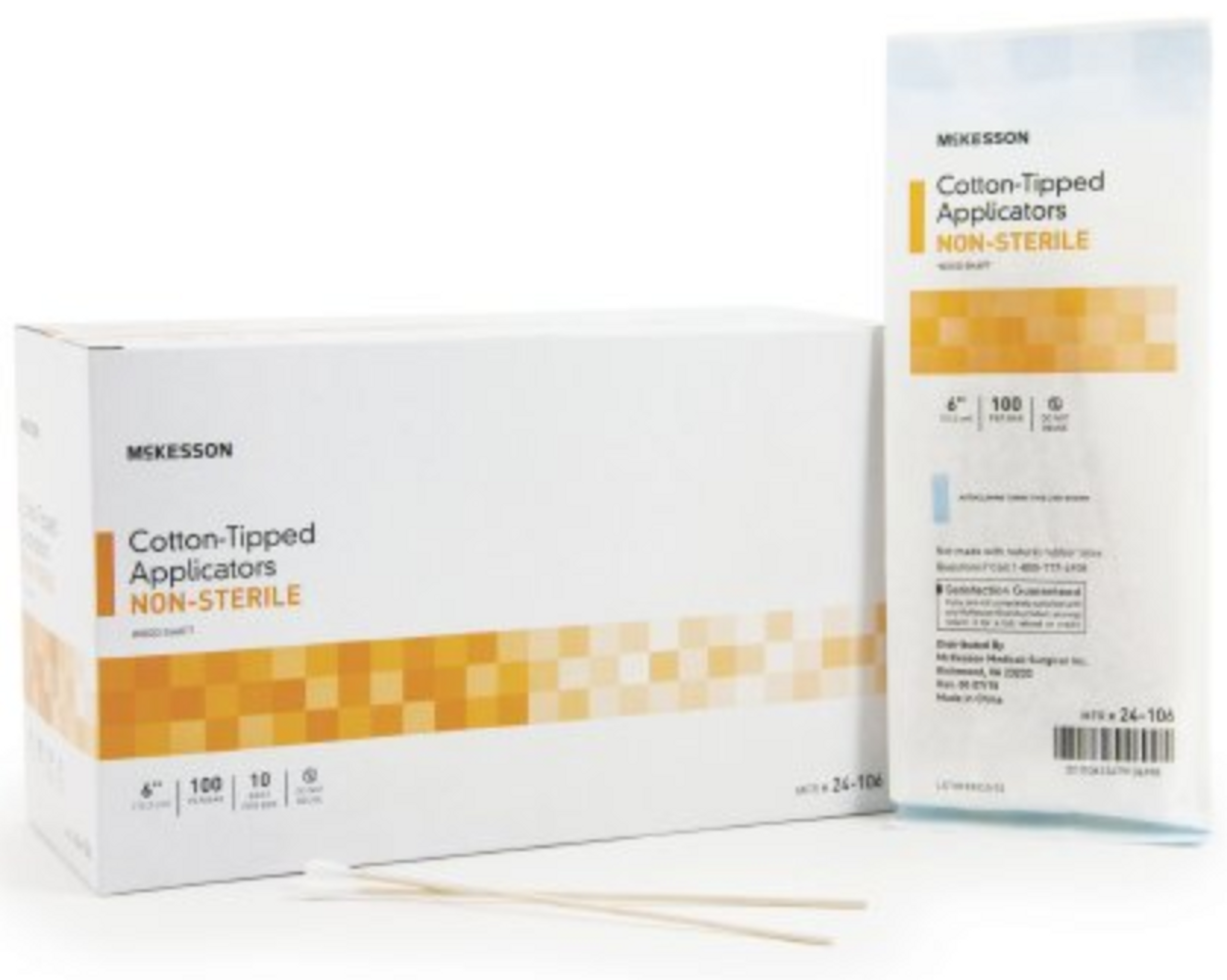 McKesson Cotton Swabstick, NonSterile